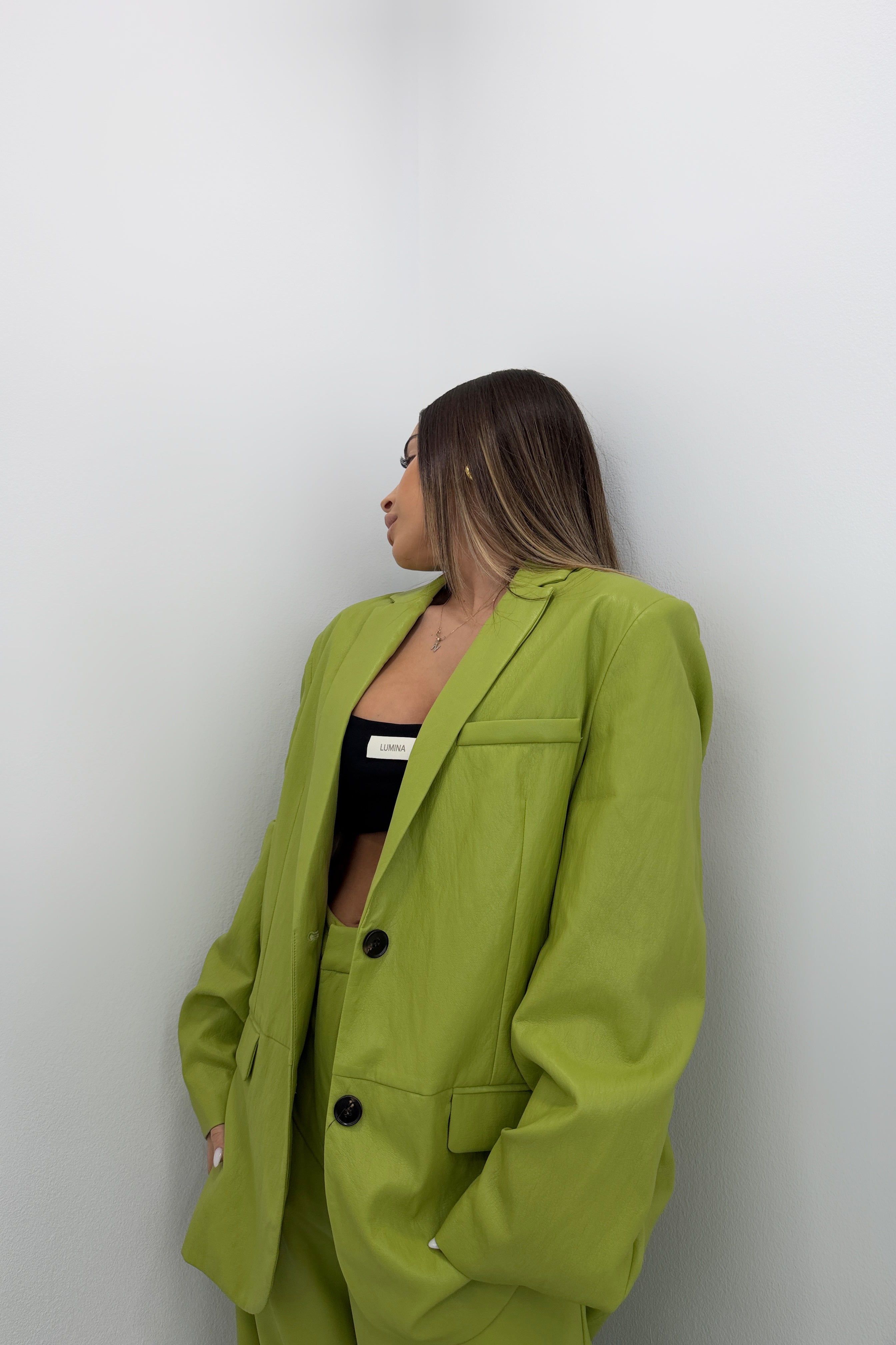 BLAZER OLIVE LUMINA
