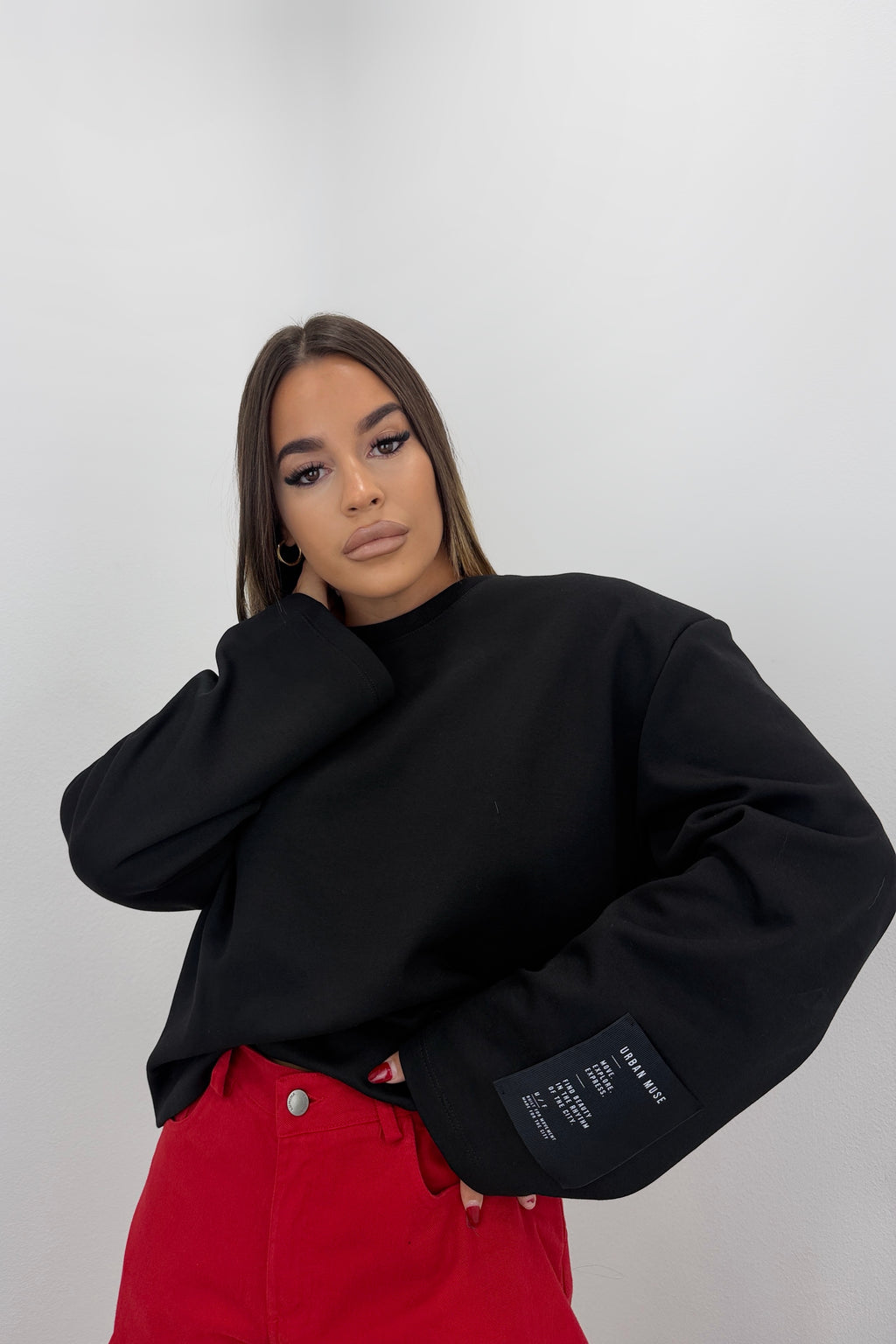 CAMISETA SUDADERA TEXT LUMINA
