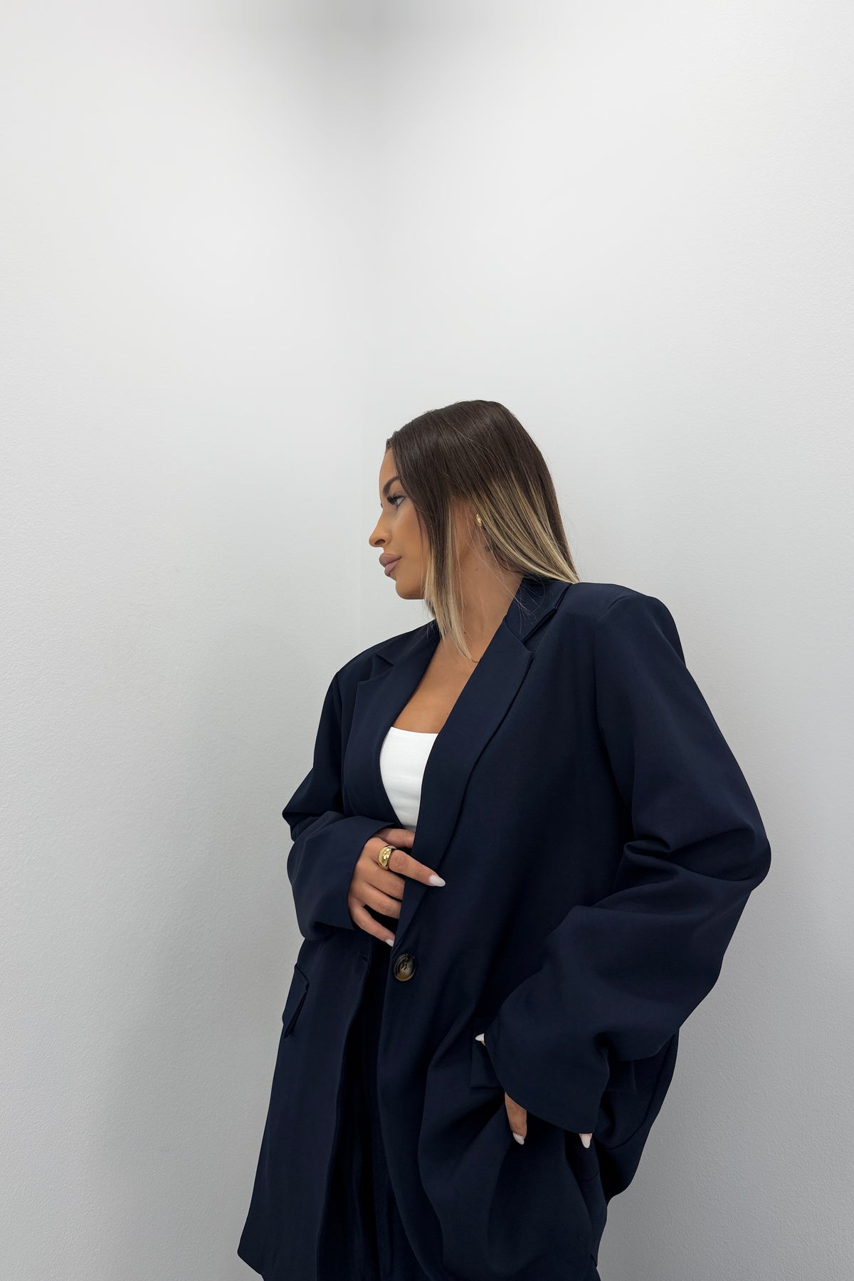 BLAZER AZULE MARÍN