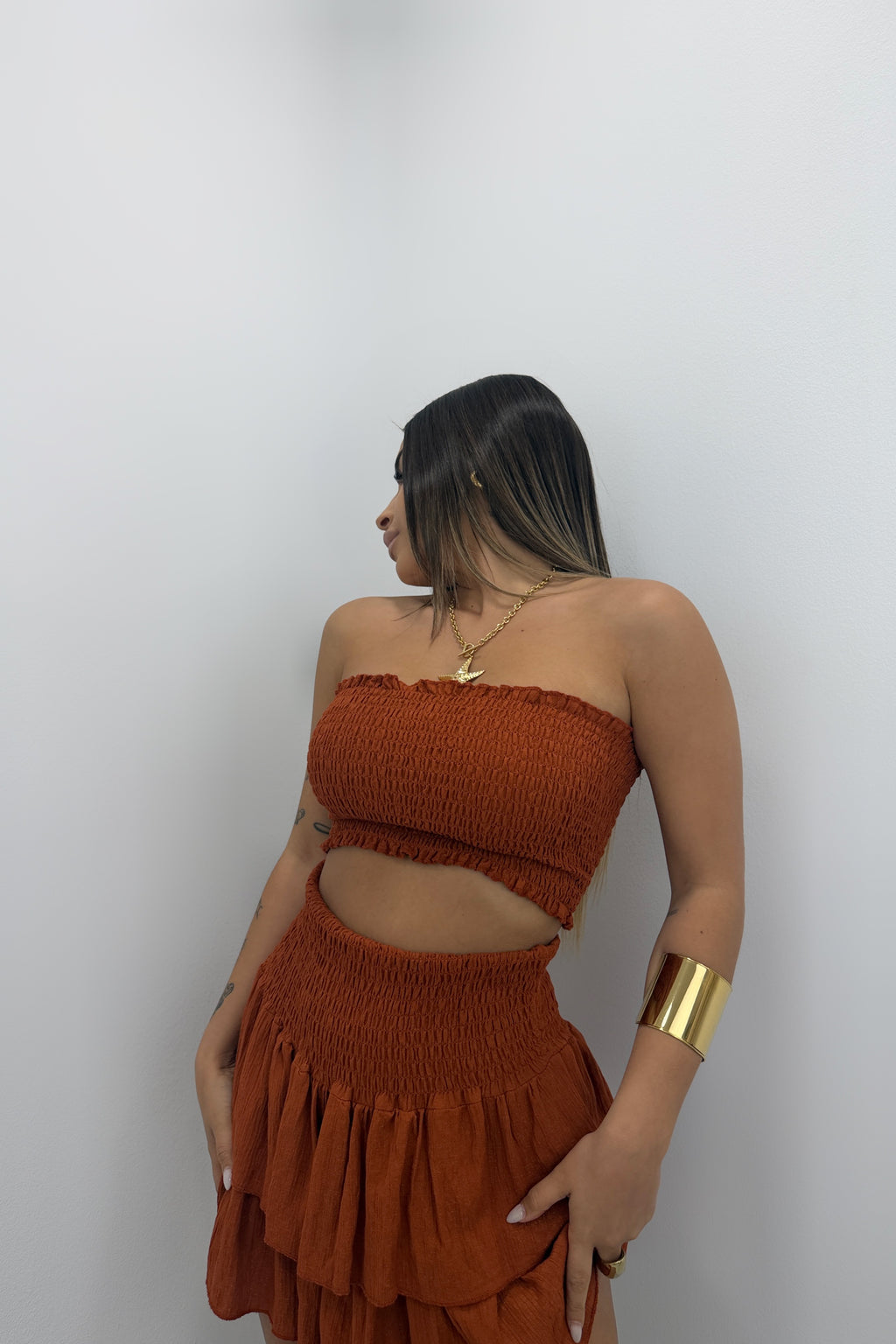 CONJUNTO FALDA PANT TEJ
