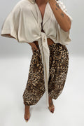 PANTALÓN BAHON SATÉN LEOPARD