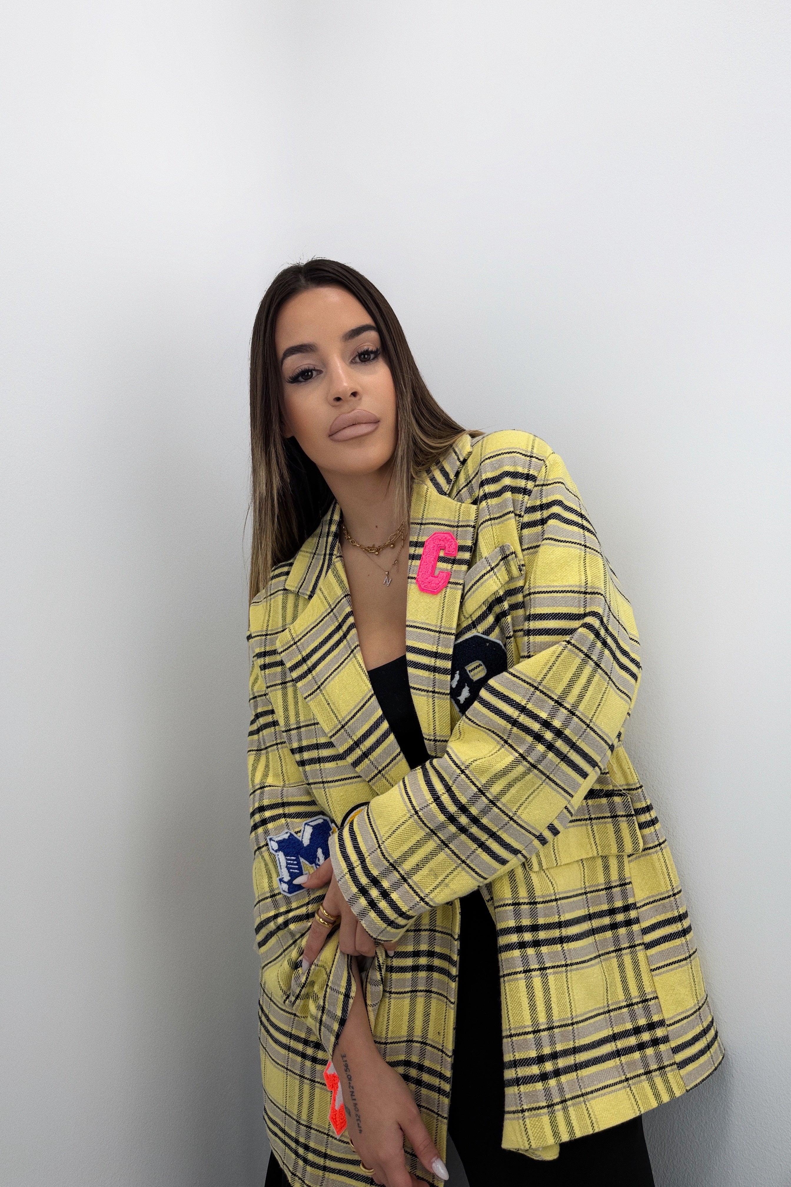 BLAZER CUADROS PARCHT