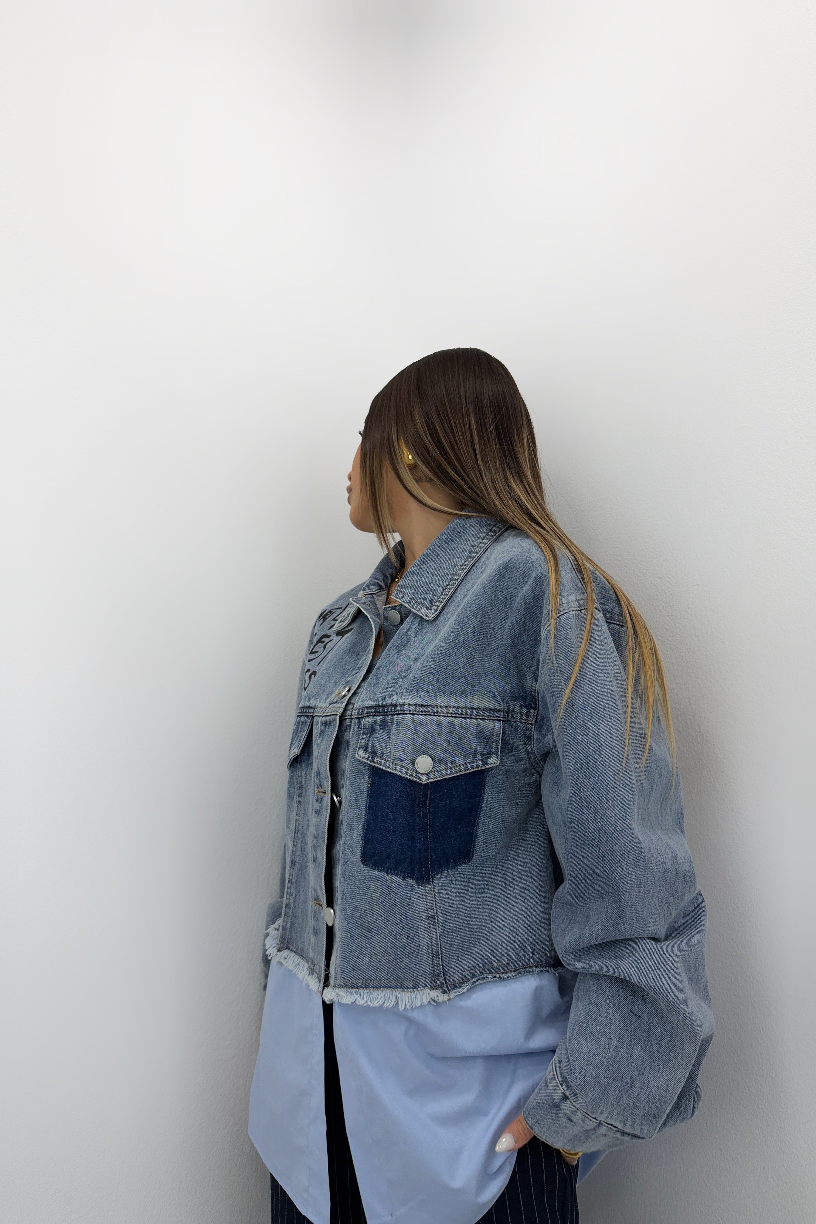 CAMISA COMBINADA DENIM