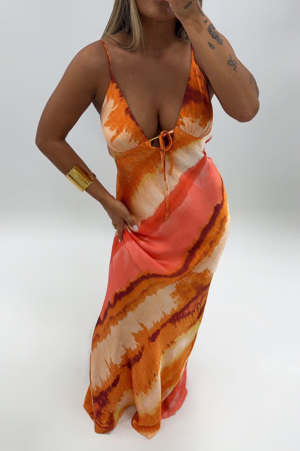 VESTIDO SATÉN SHE