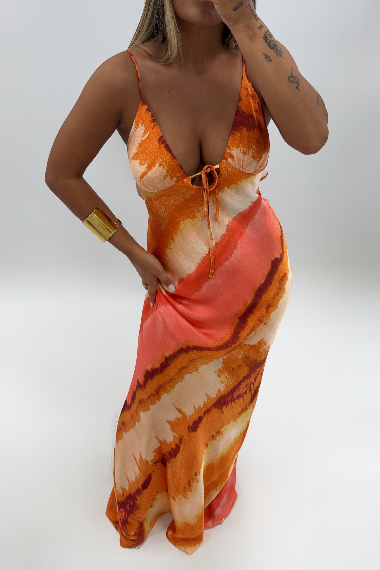 VESTIDO SATÉN SHE