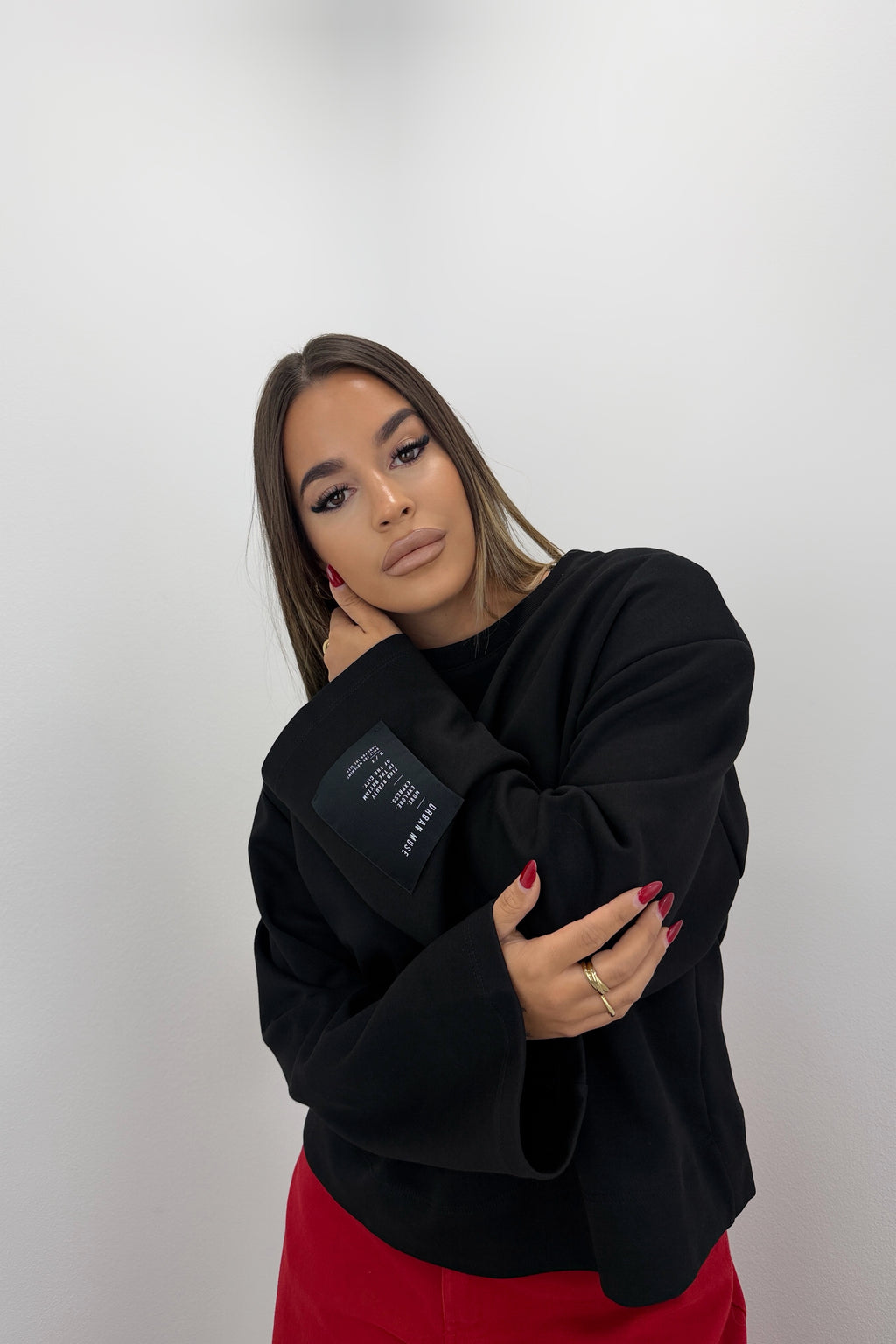 CAMISETA SUDADERA TEXT LUMINA