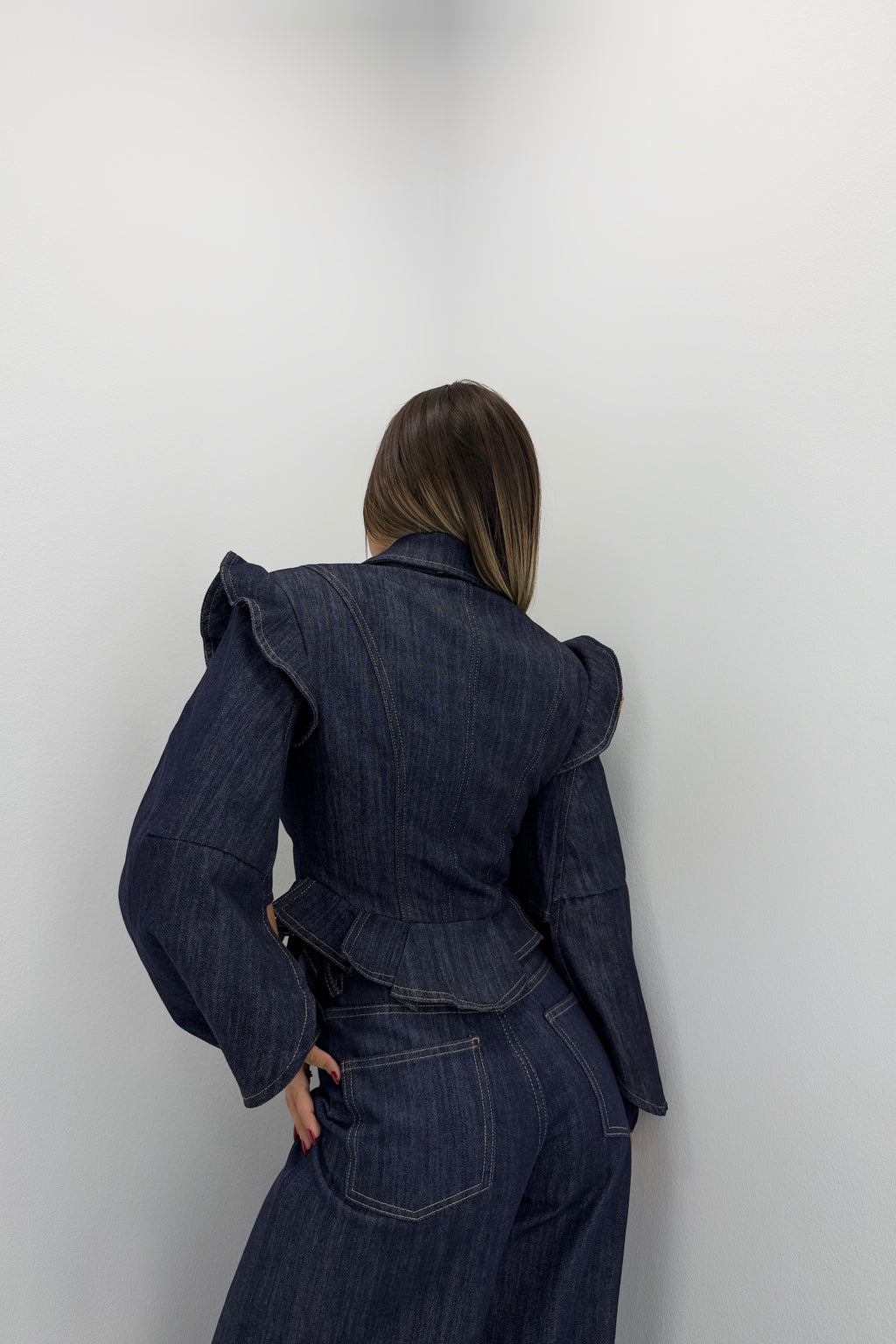 CHAQUETA DENIM VOLANT