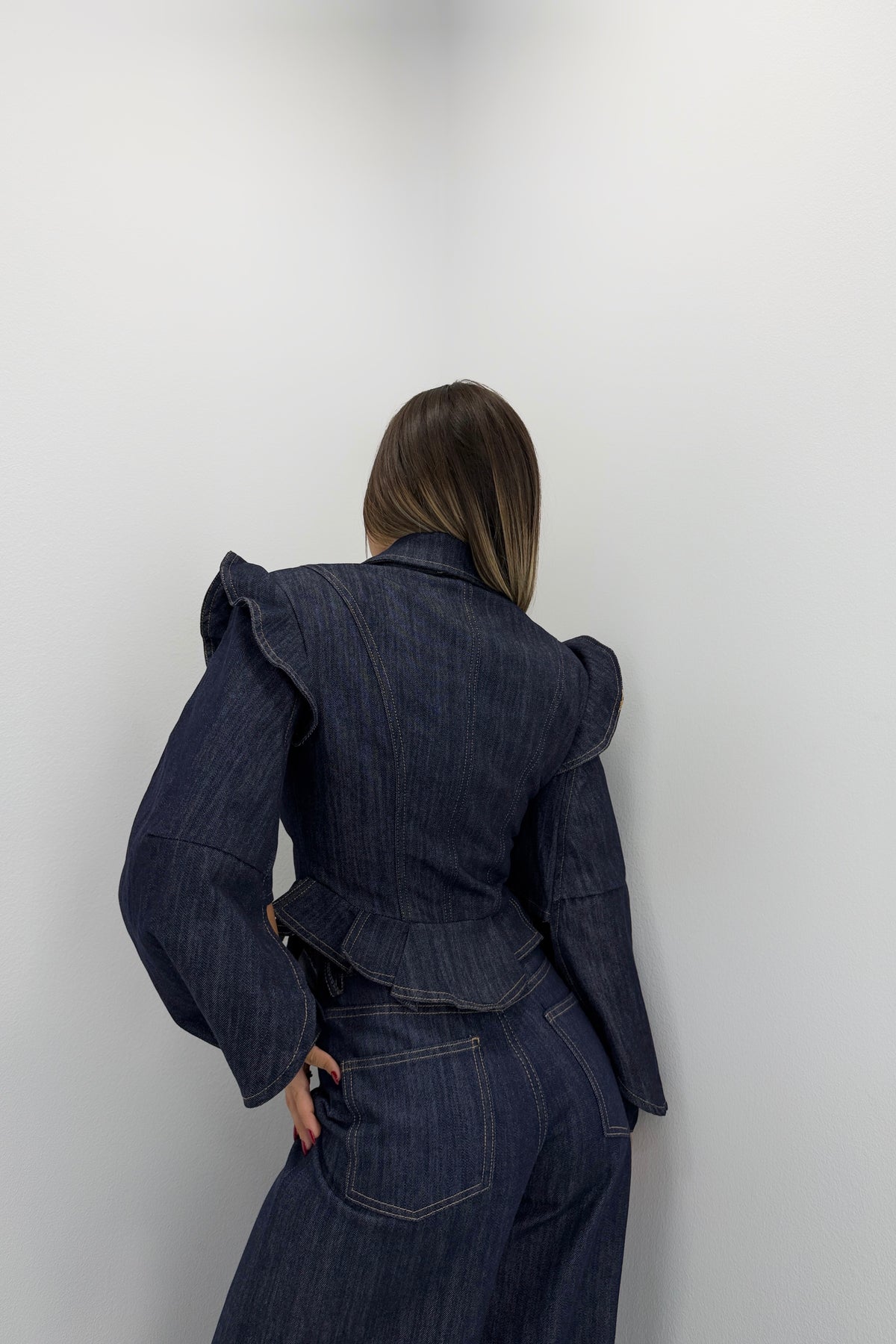 CHAQUETA DENIM VOLANT