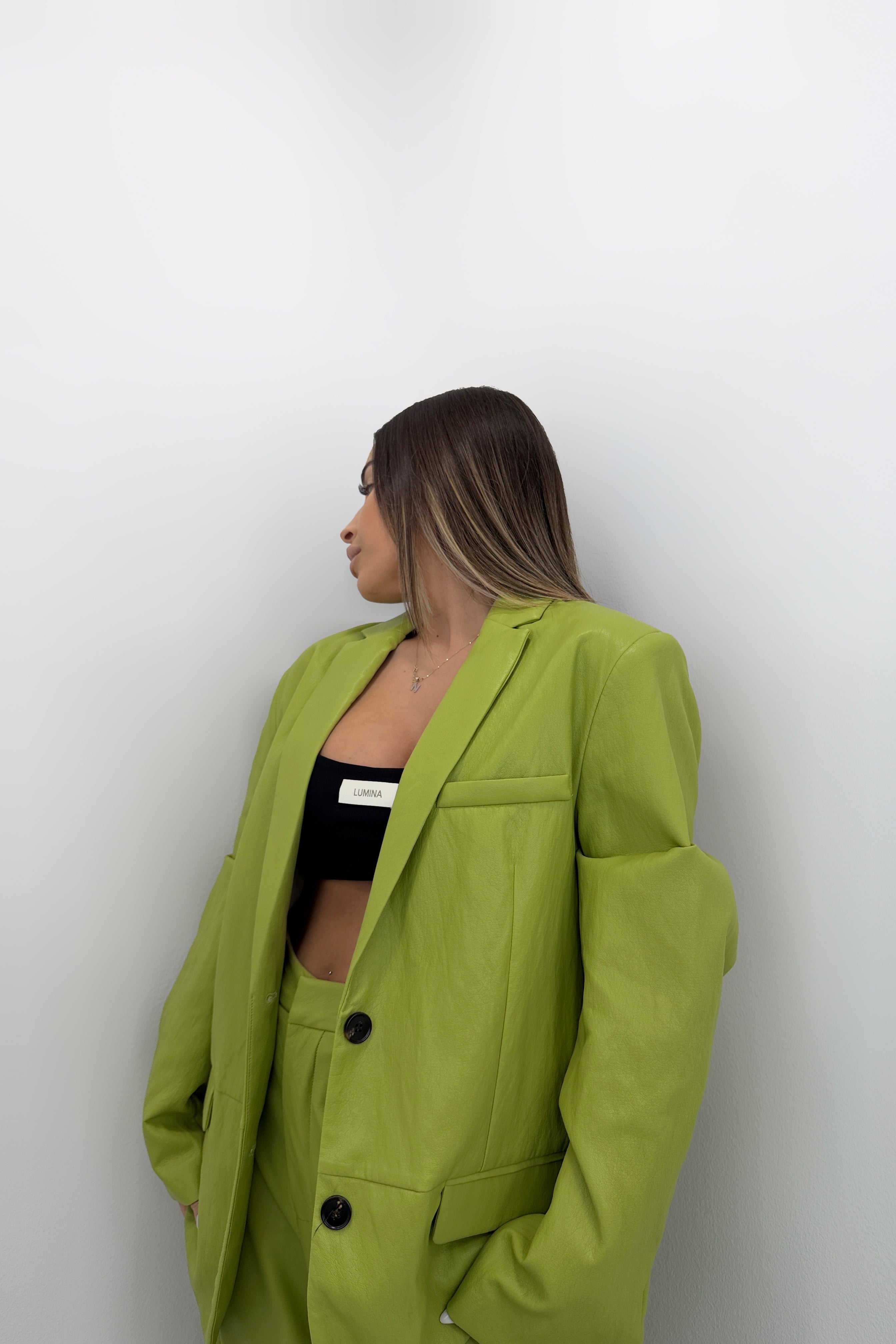 BLAZER OLIVE LUMINA