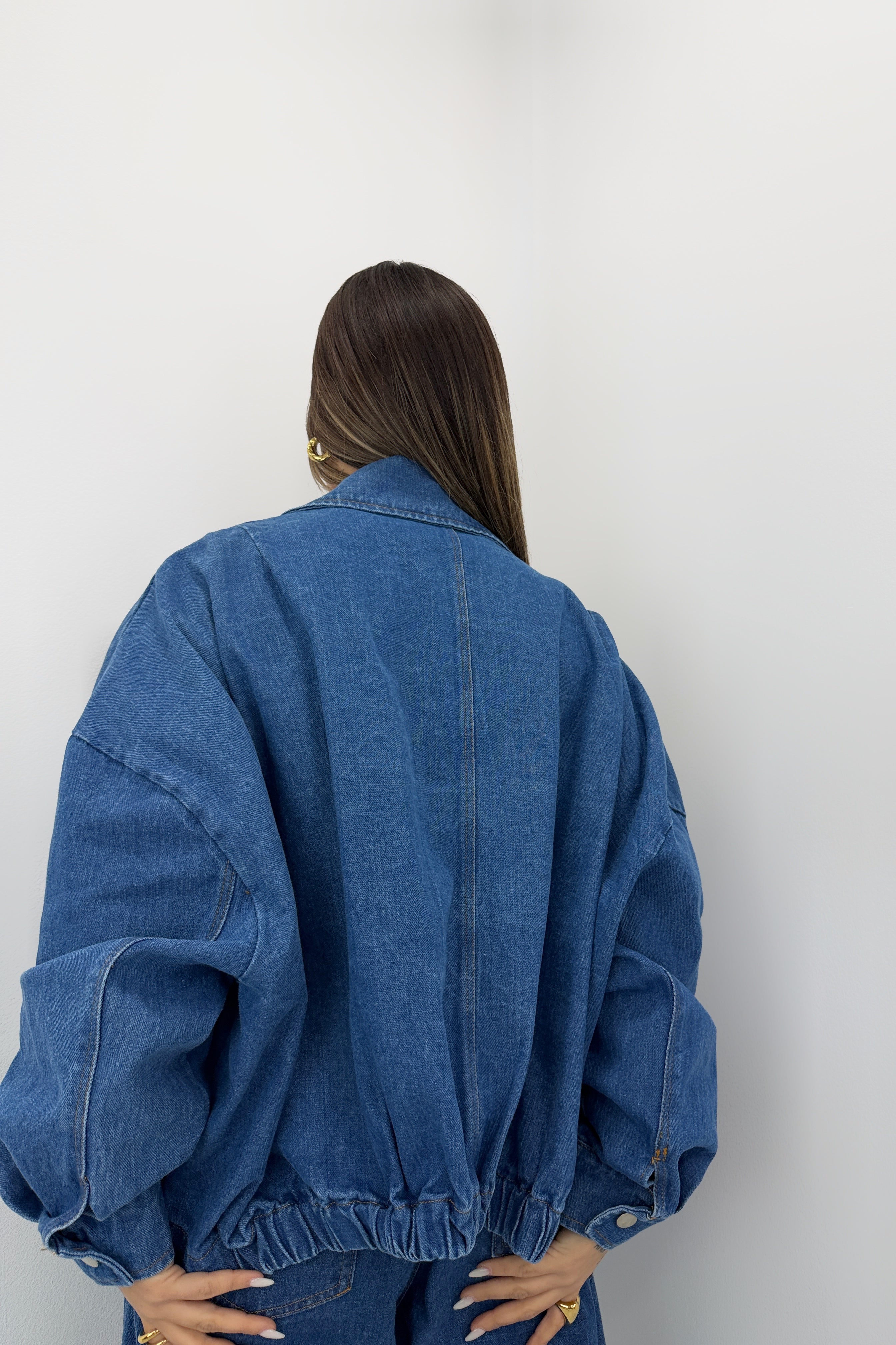 CHAQUETA BOMBER DENIM