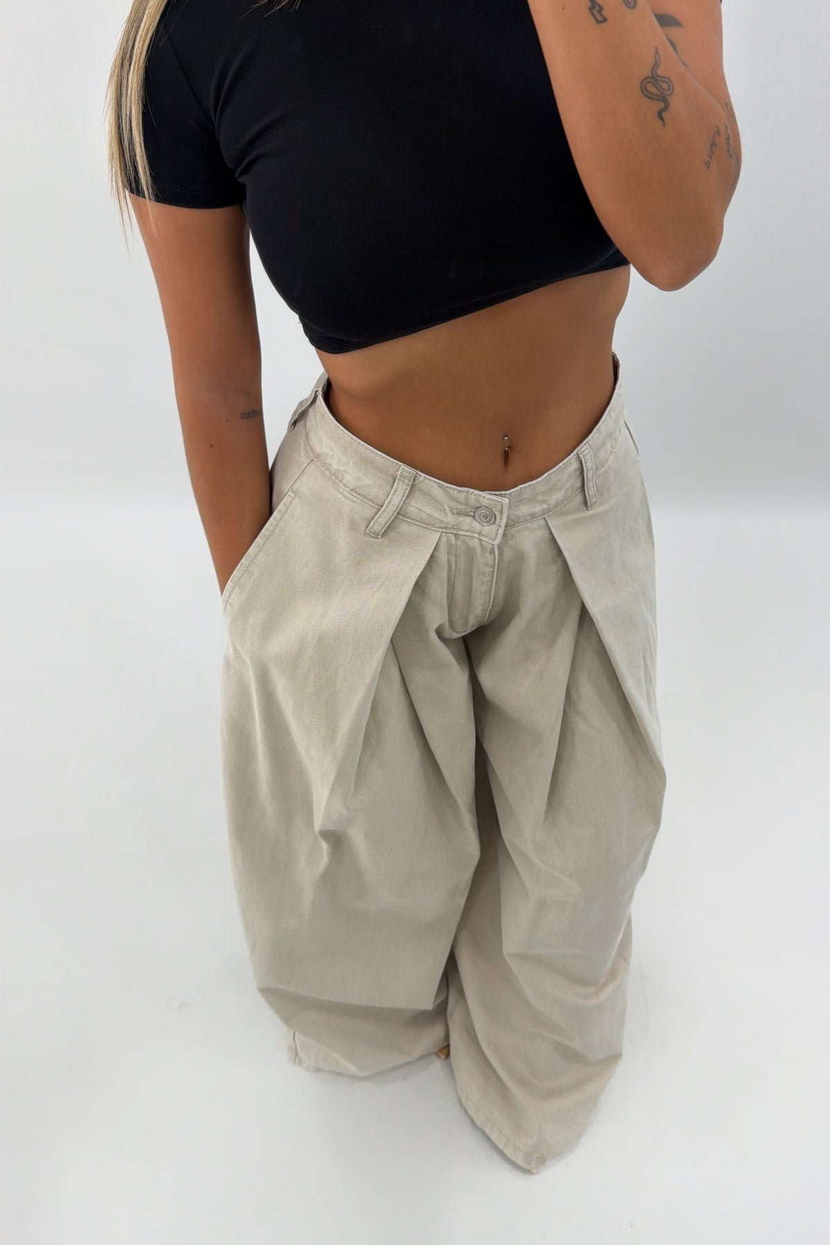 JEANS PLIEGUES BEG