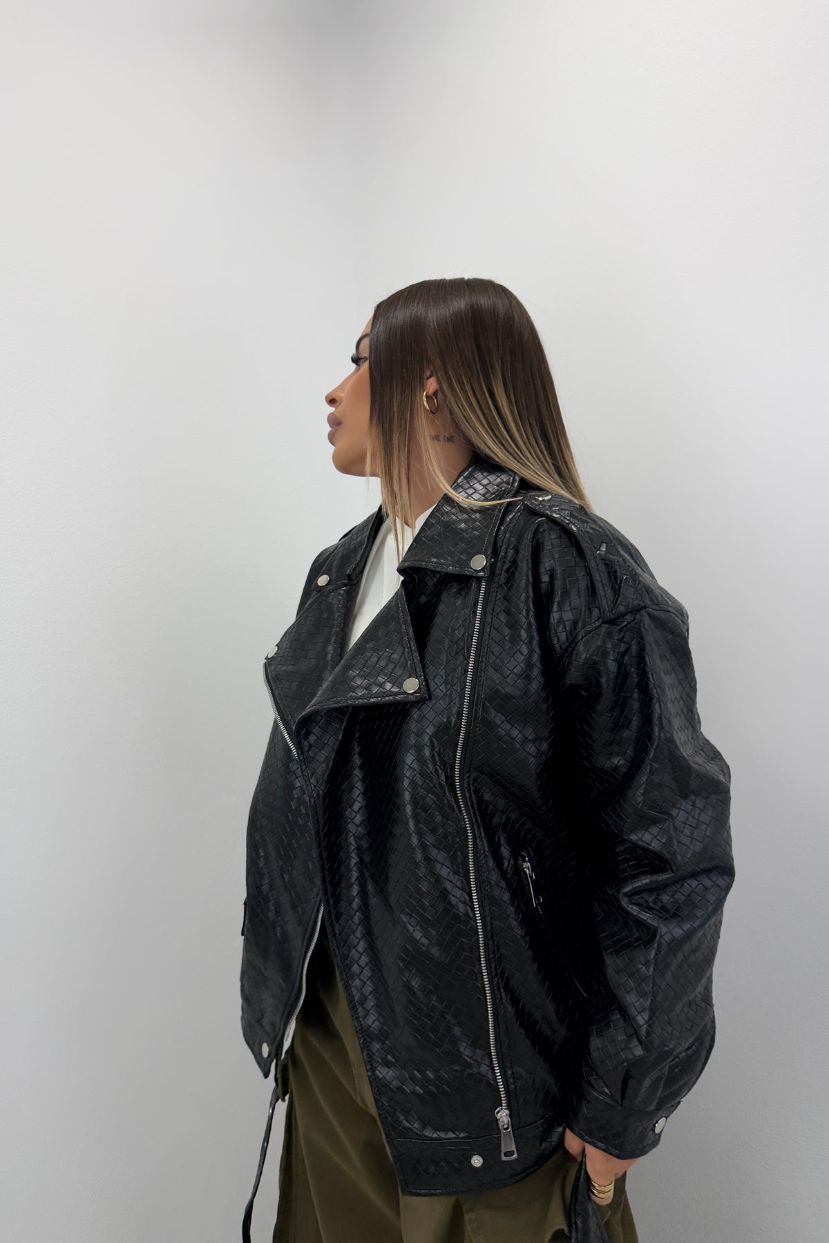 CHAQUETA BIKER ESTRUC