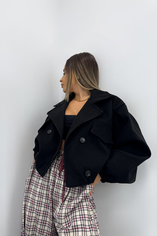 CHAQUETA TRENCH PAÑO