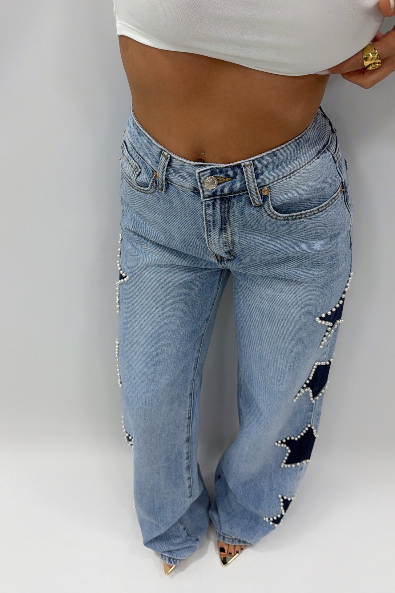 JEANS ESTELA PERLADO