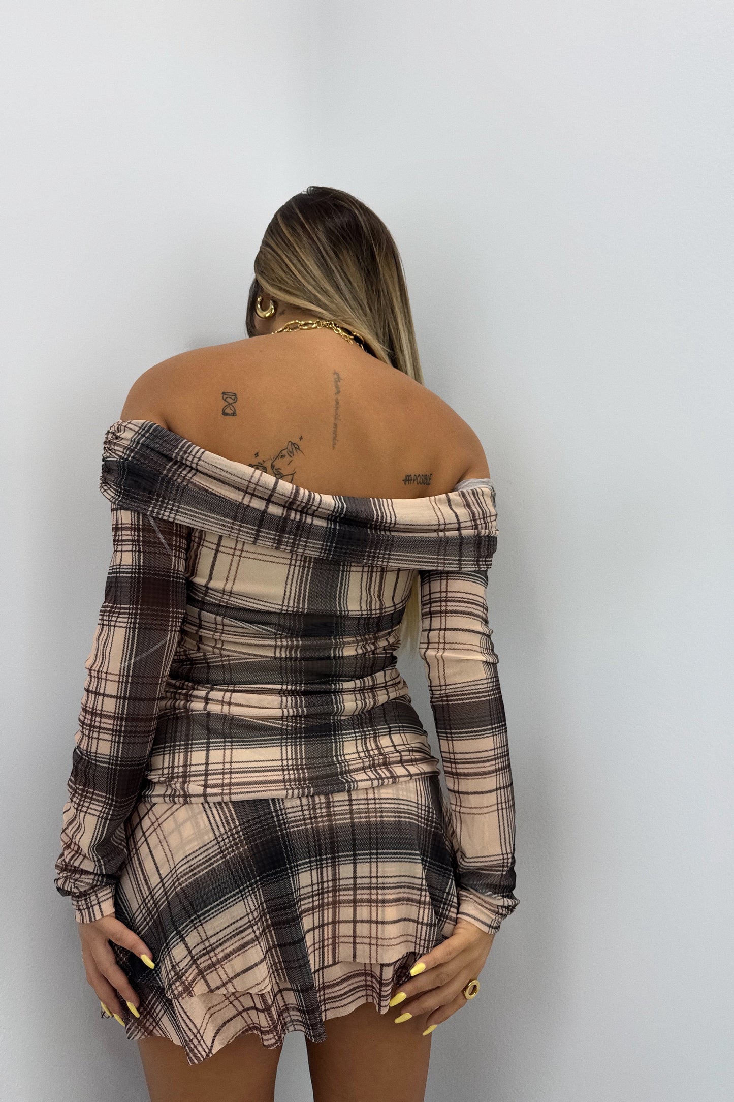 VESTIDO CUADRS LUMINA