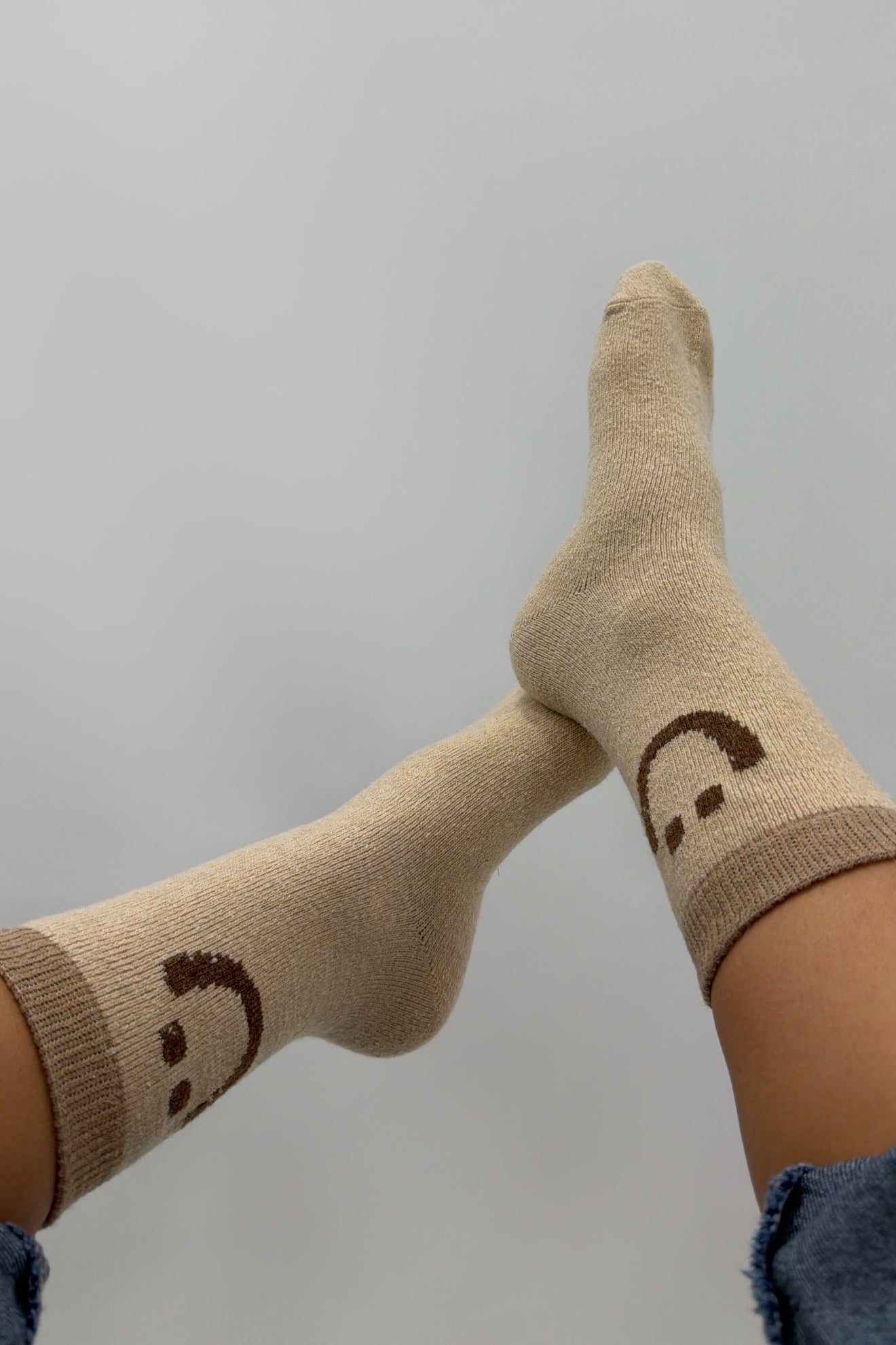 CALCETINES ROSAS AND SMILEY