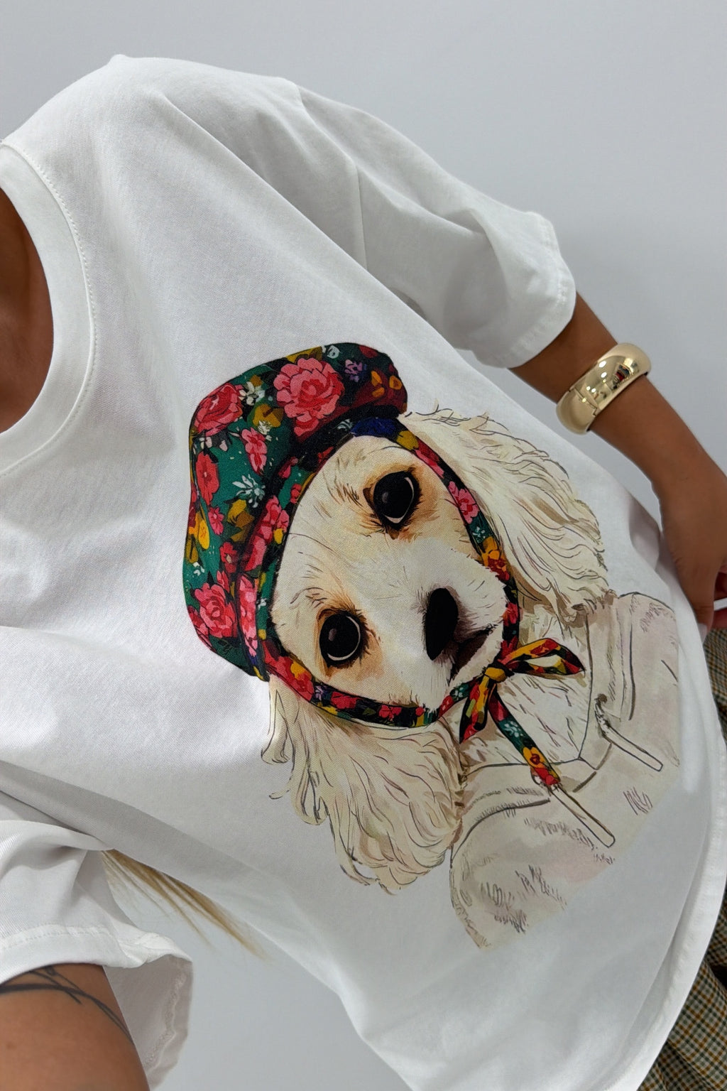 CAMISETA DOG FLORE