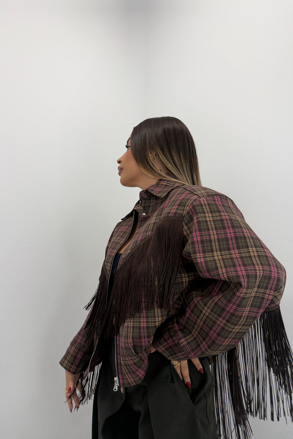 CHAQUETA BOMBER CUADRE LUMINA