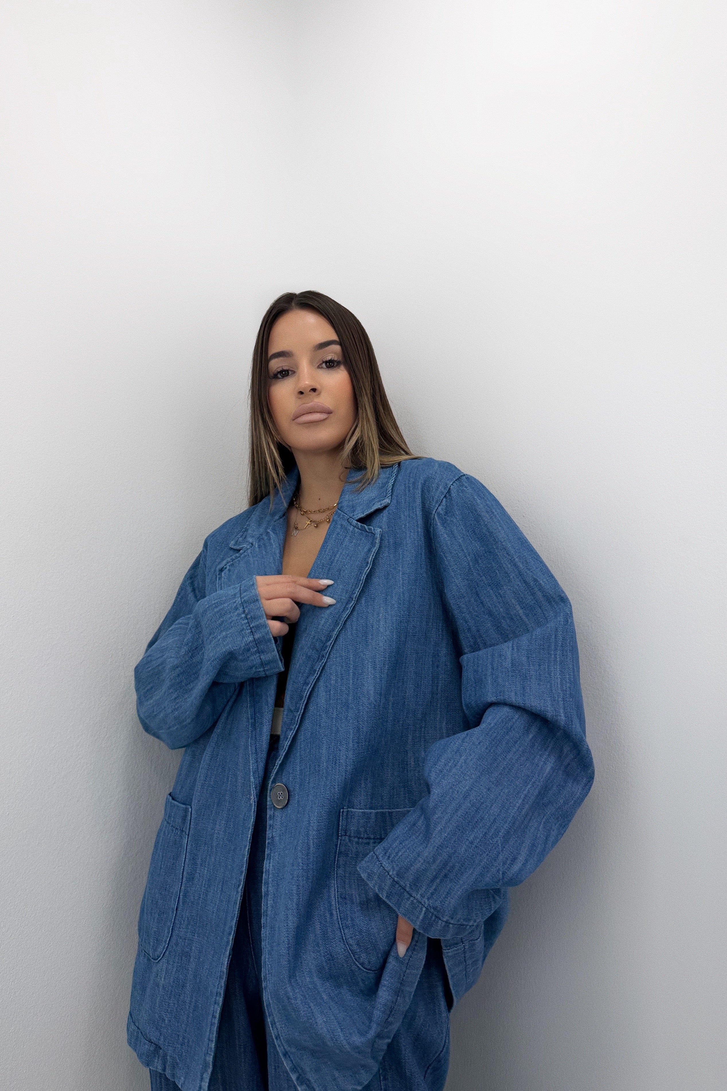 CHAQUETA BLAZER DENIM