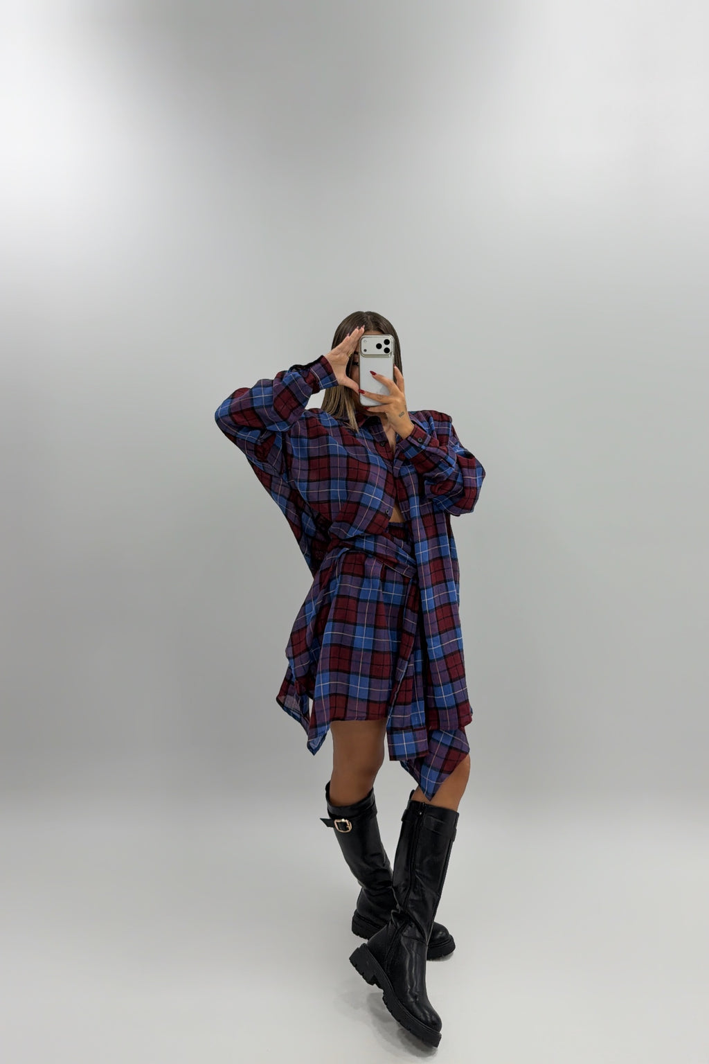 FALDA CAMISA ASIMÉTRIC LUMINA