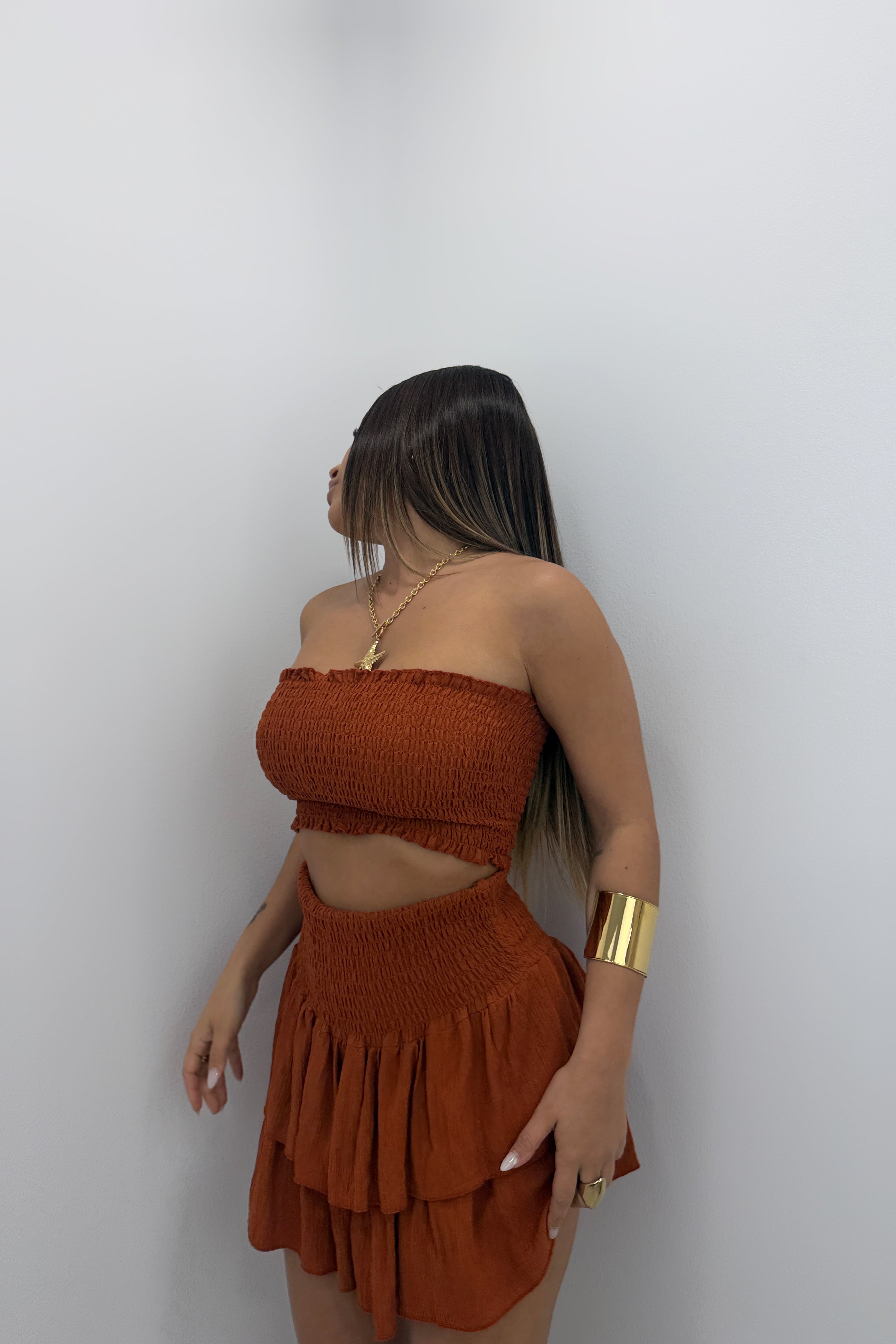 CONJUNTO FALDA PANT TEJ