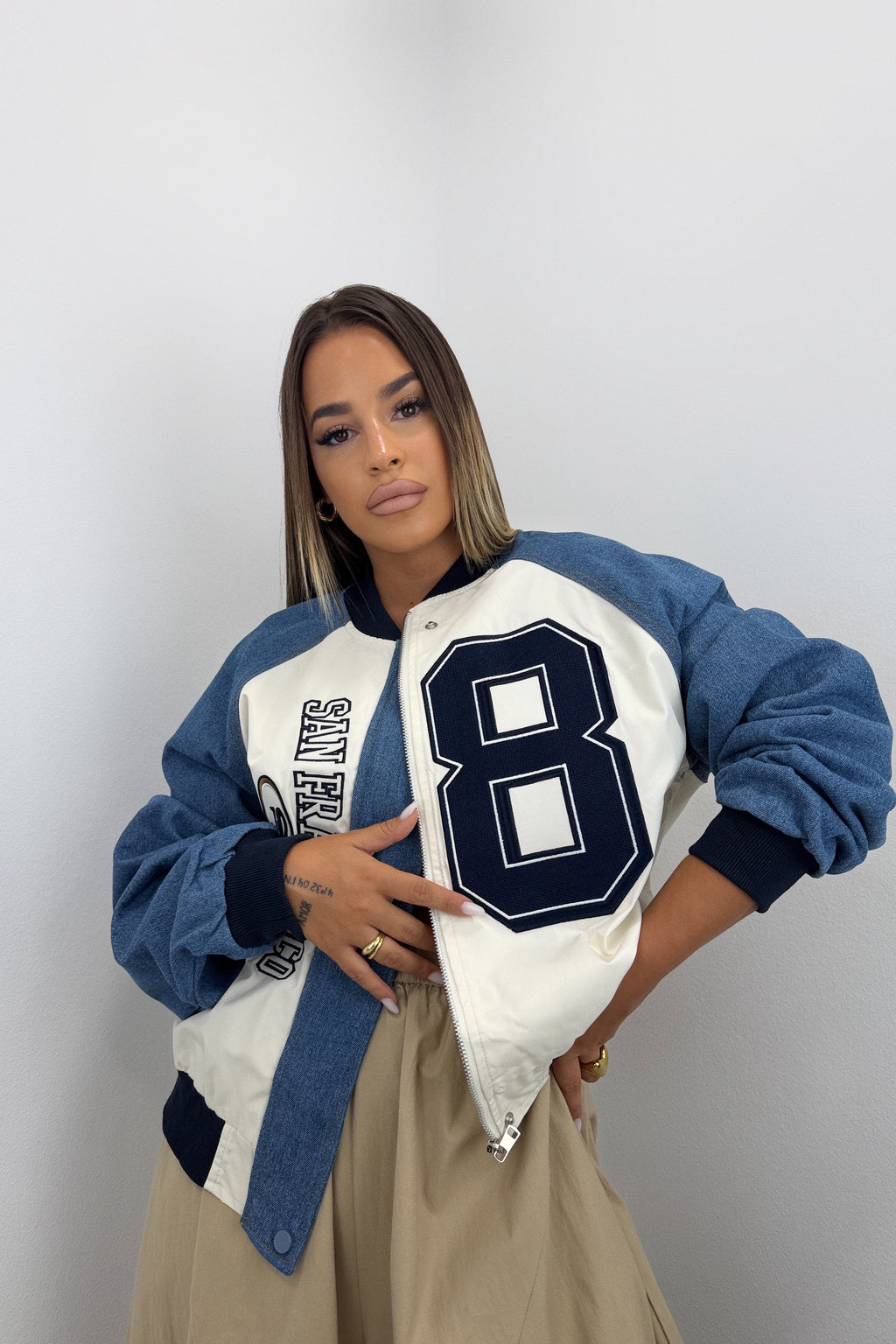 CHAQUETA COMBINADA OCHE