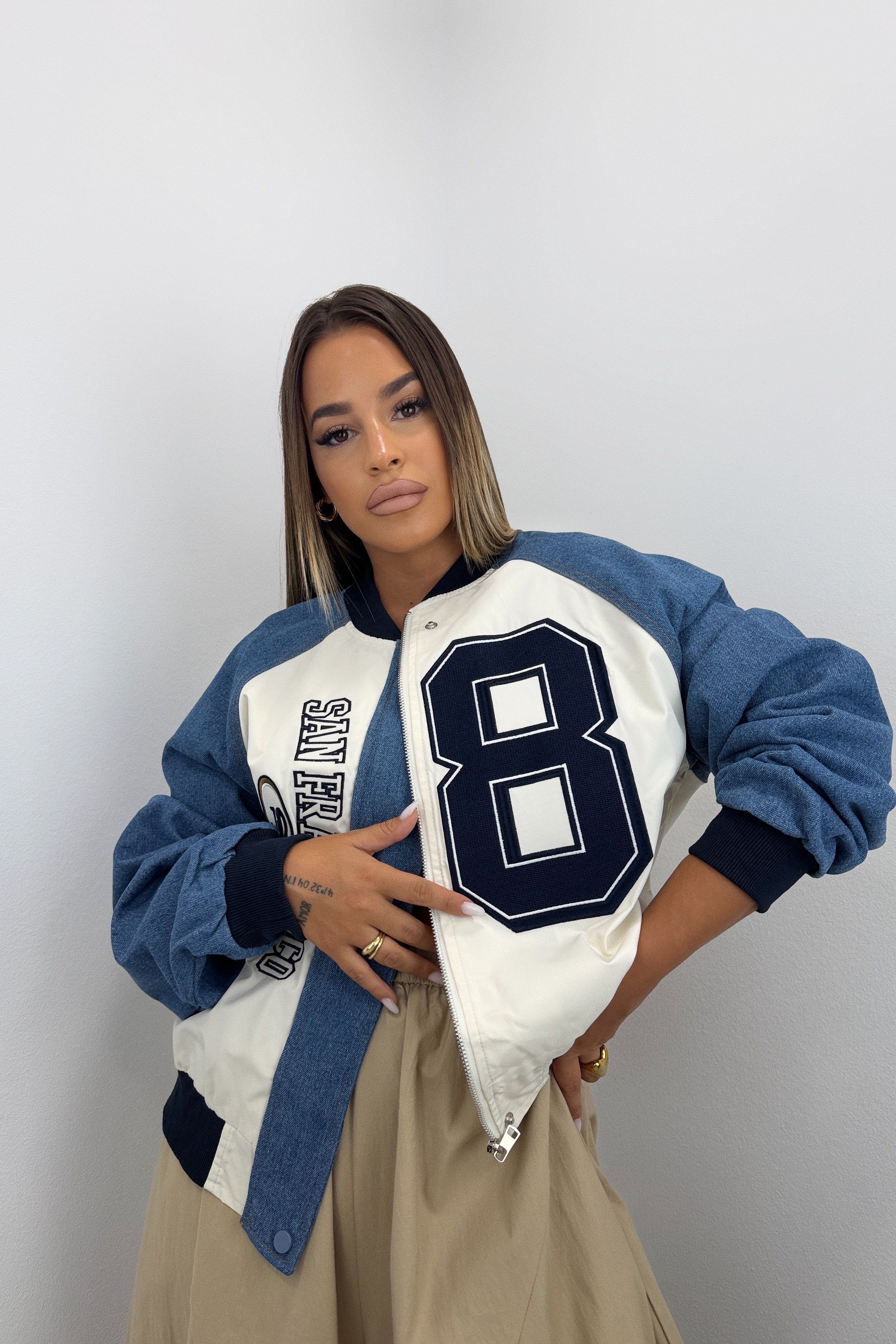 CHAQUETA COMBINADA OCHE