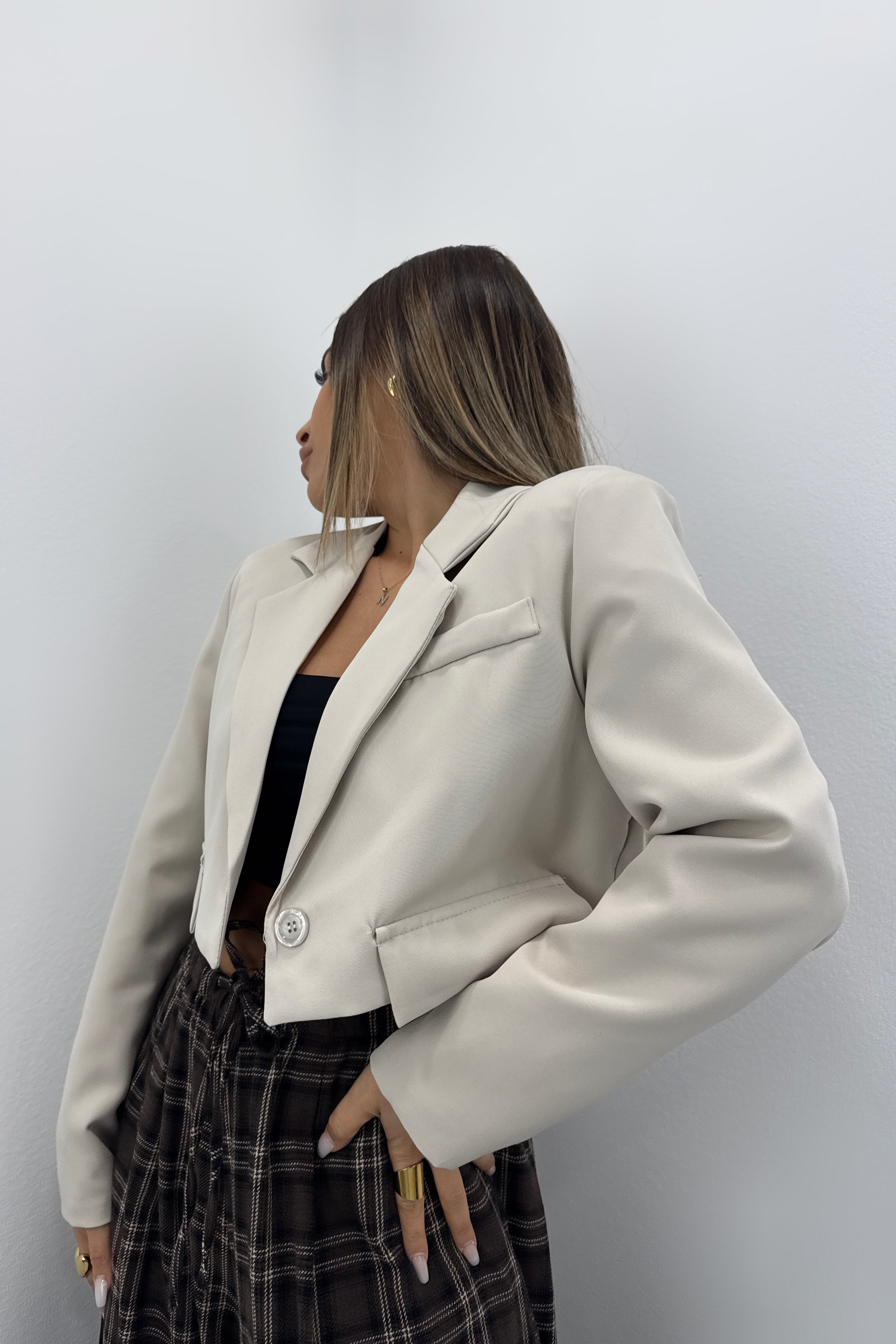 BLAZER BASIC CROPPED