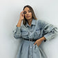 VESTIDO DENIM CON CINTURÓN