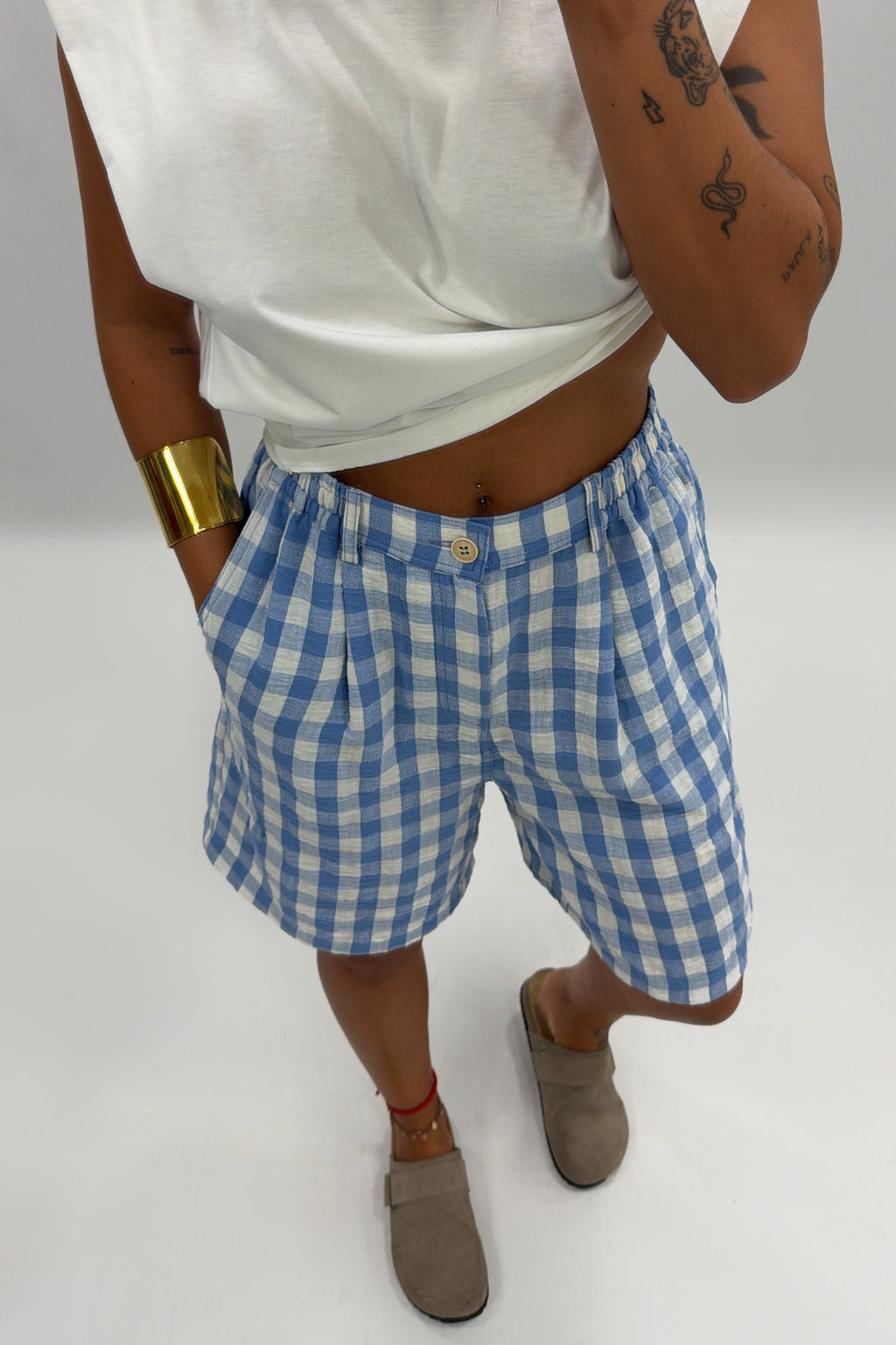 PANTALÓN BERMUDA VICHY