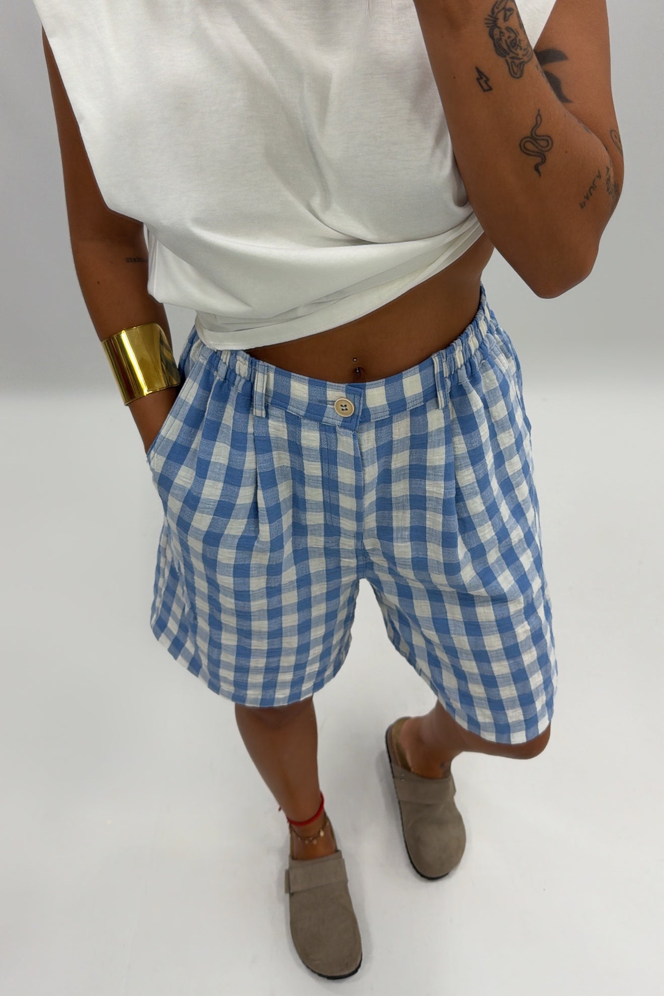 PANTALÓN BERMUDA VICHY