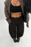 PANTALÓN DE VESTIR MARRON LUMINA