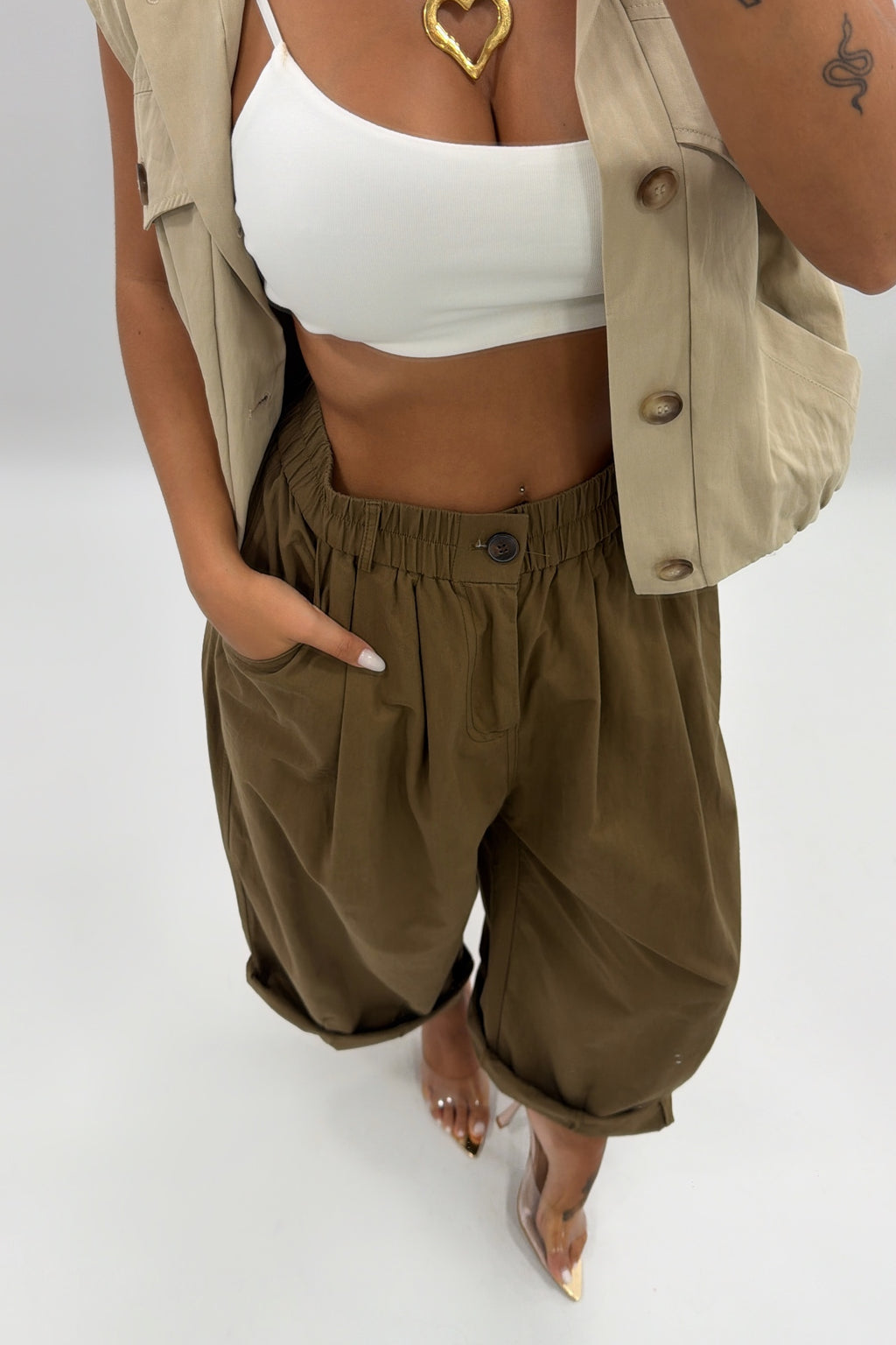 PANTALÓN ANCH OLIVE