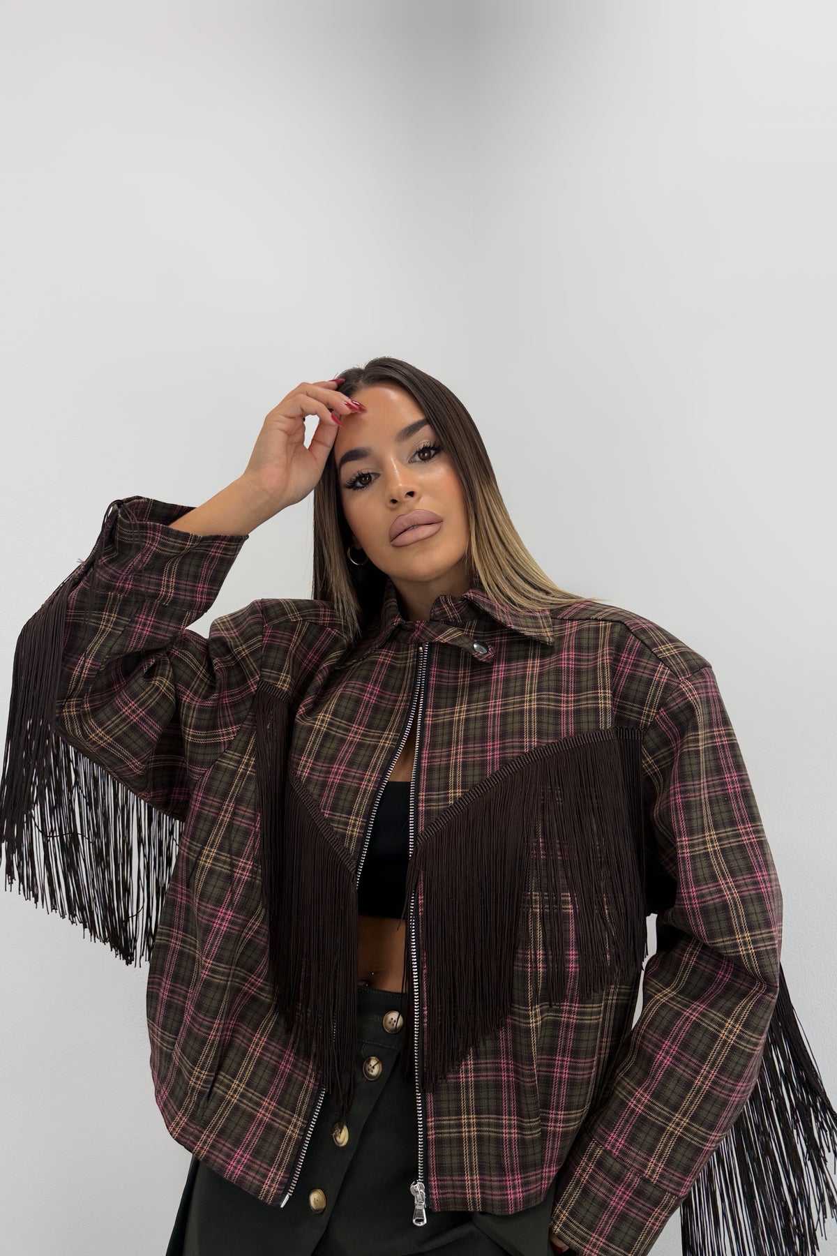 CHAQUETA BOMBER CUADRE LUMINA