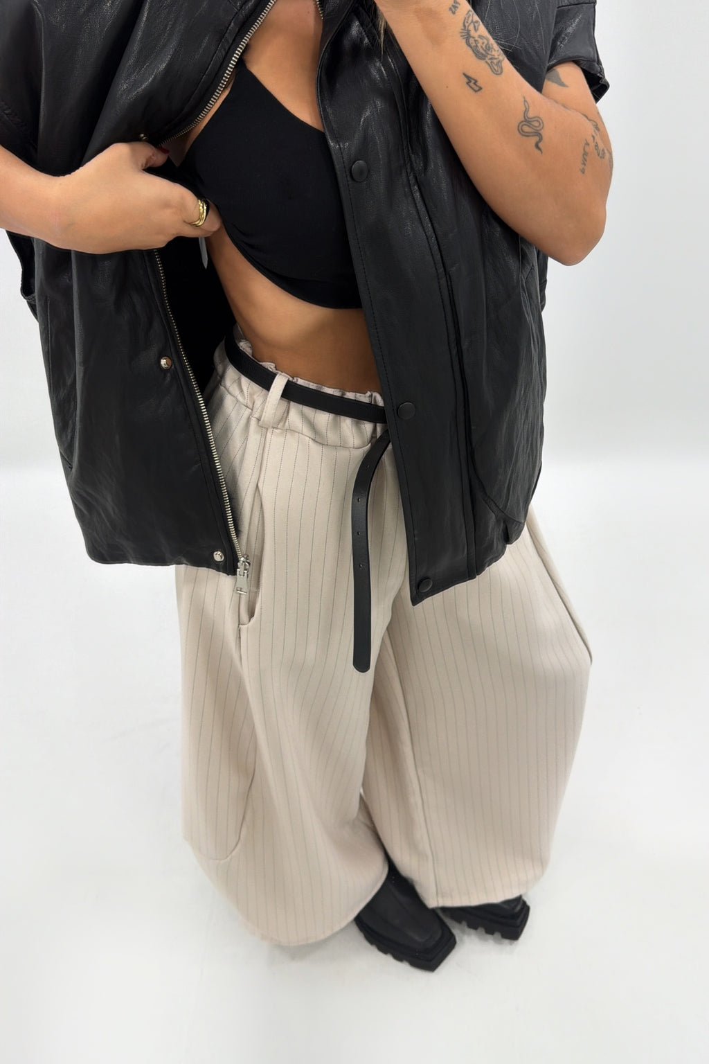 PANTALÓN BAHON RAY CON CINTURÓN