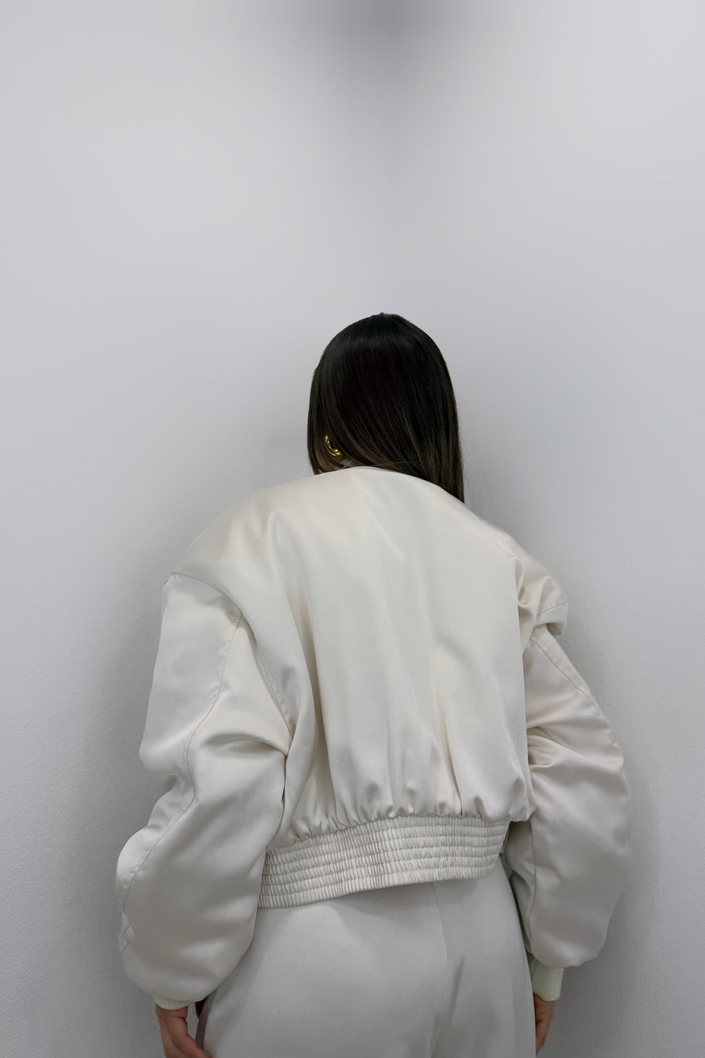 CHAQUETA BOMBER SATÉN LUMINA
