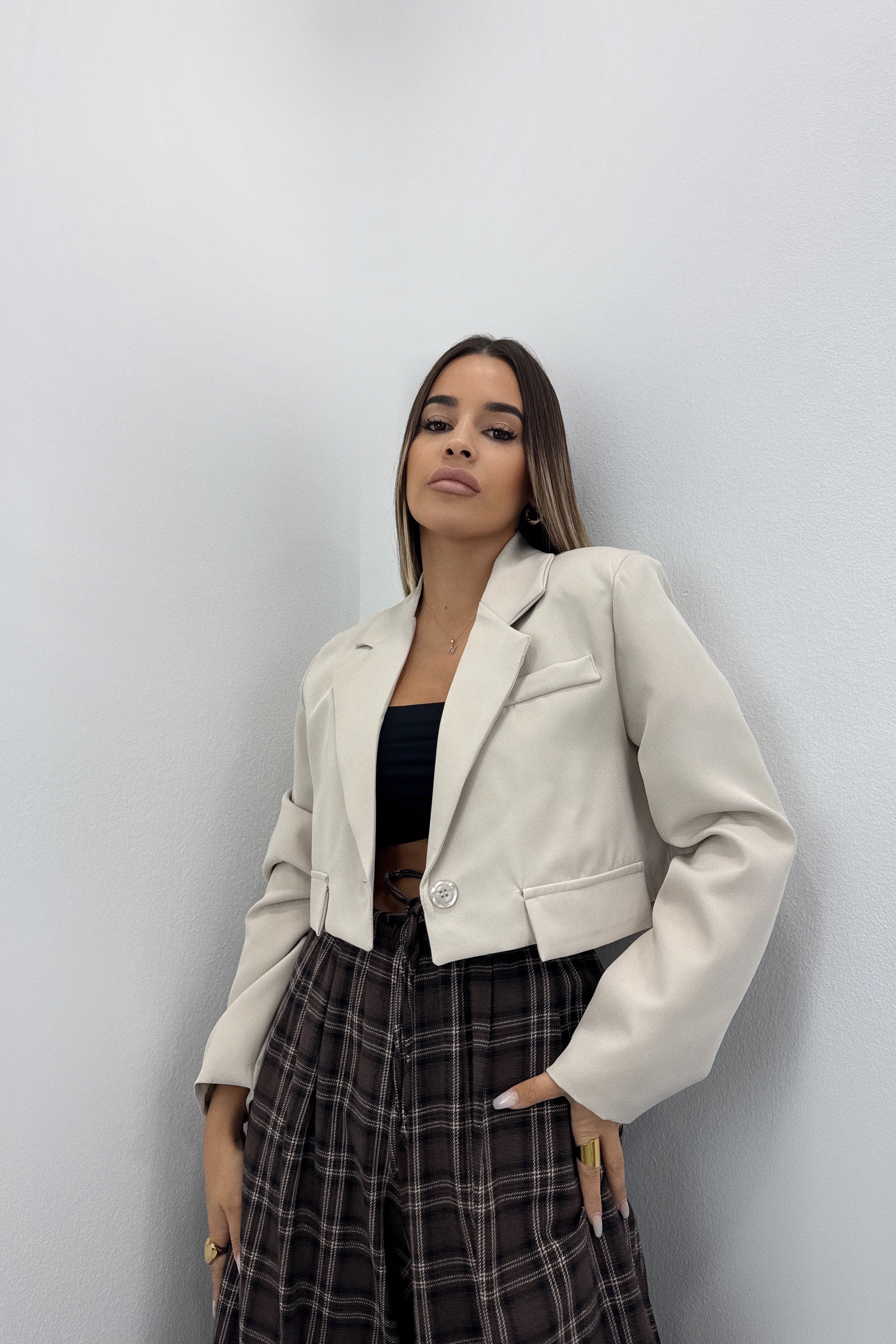 BLAZER BASIC CROPPED