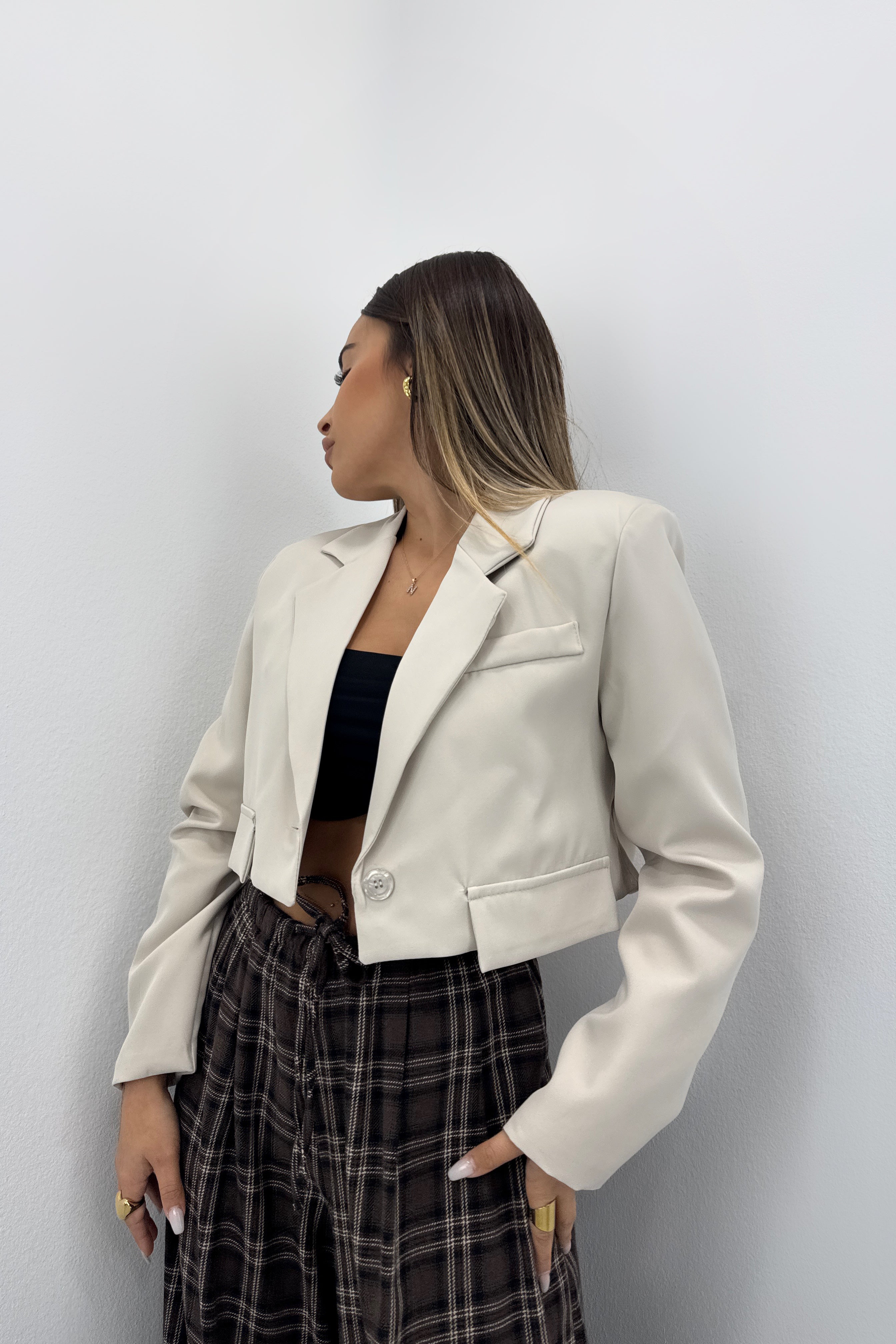 BLAZER BASIC CROPPED