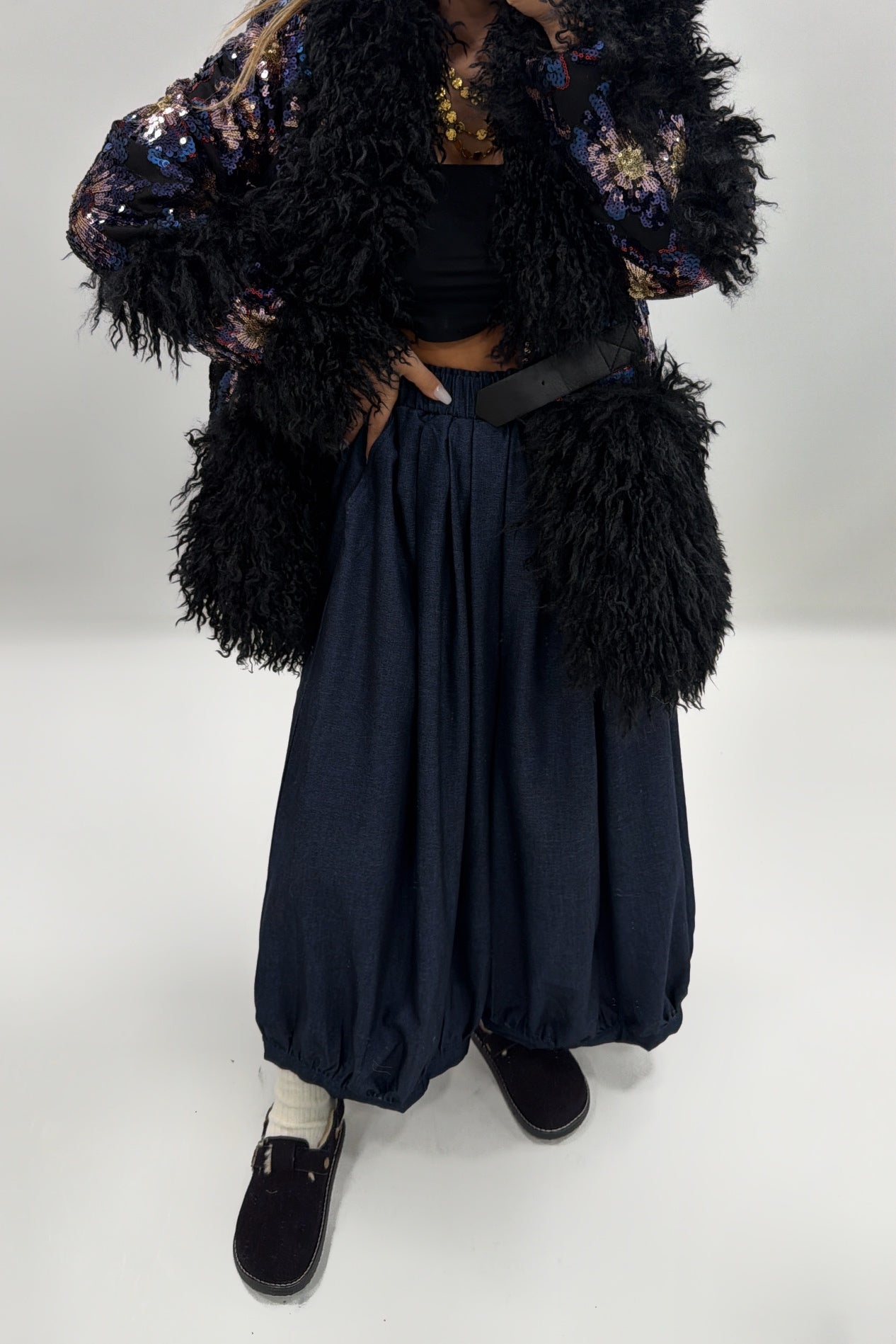 PANTALÓN GLOBO DENIM