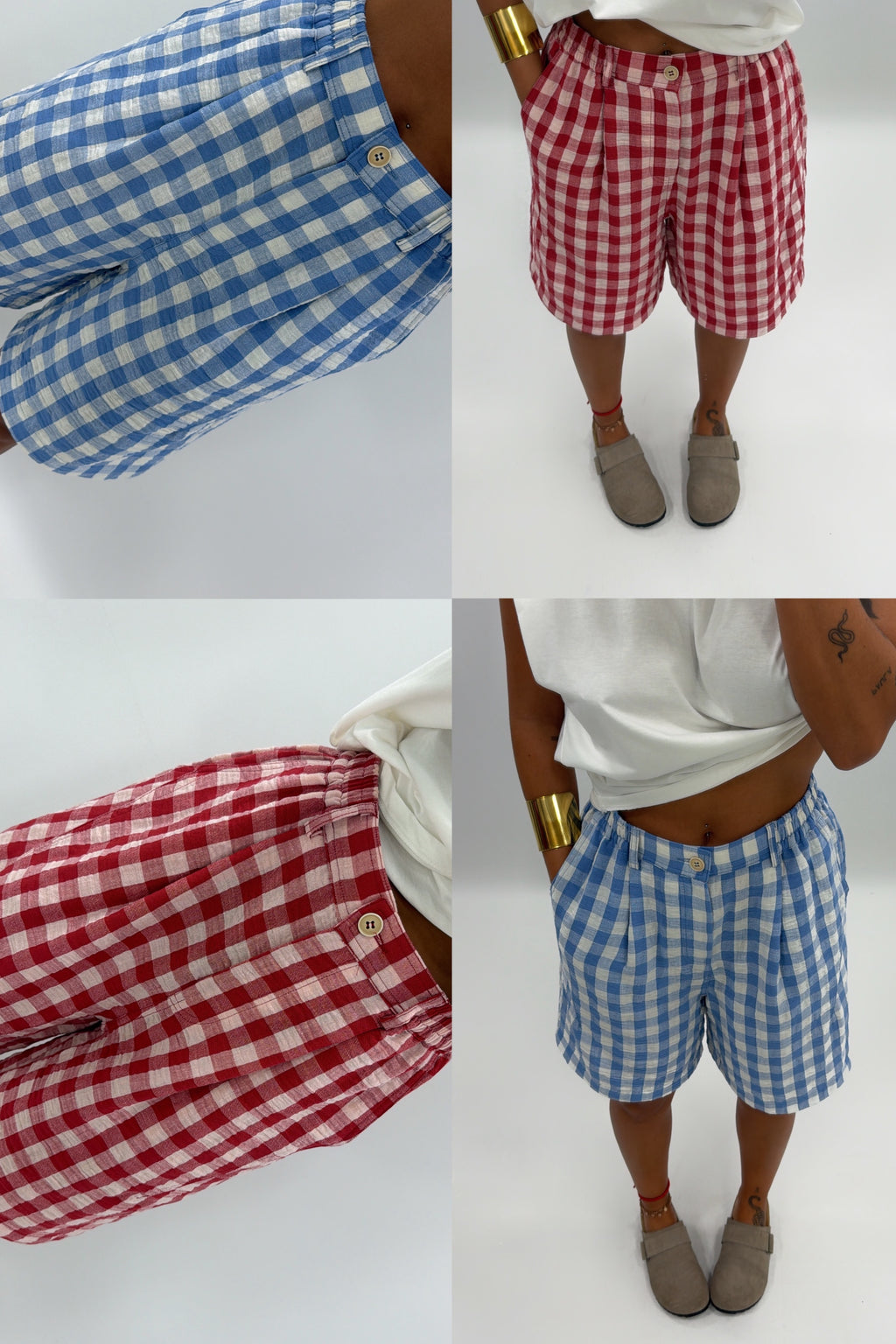 PANTALÓN BERMUDA VICHY