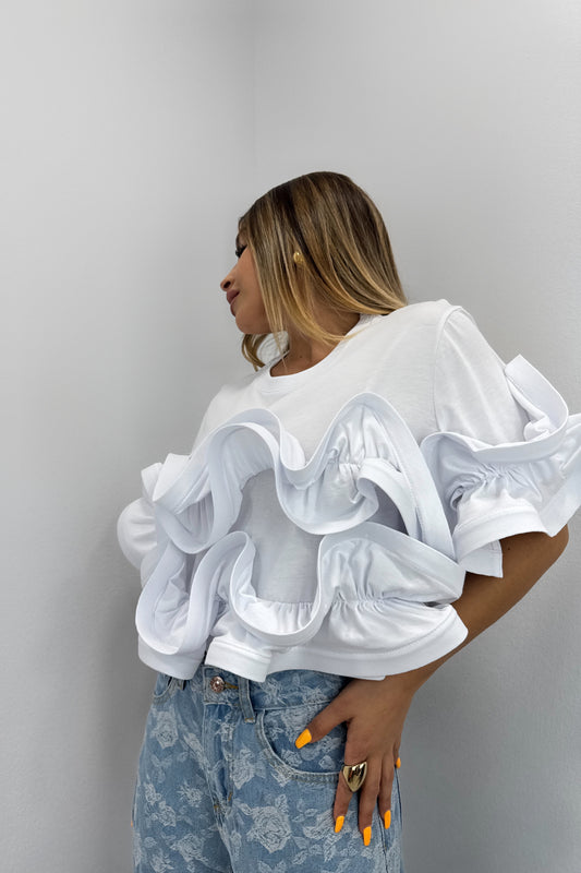 CAMISETA VOLANT LUMINA