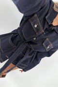 CHAQUETA CINTURÓN DENIM OSC