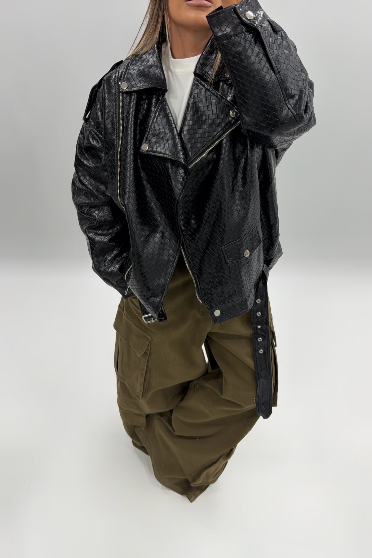 CHAQUETA BIKER ESTRUC