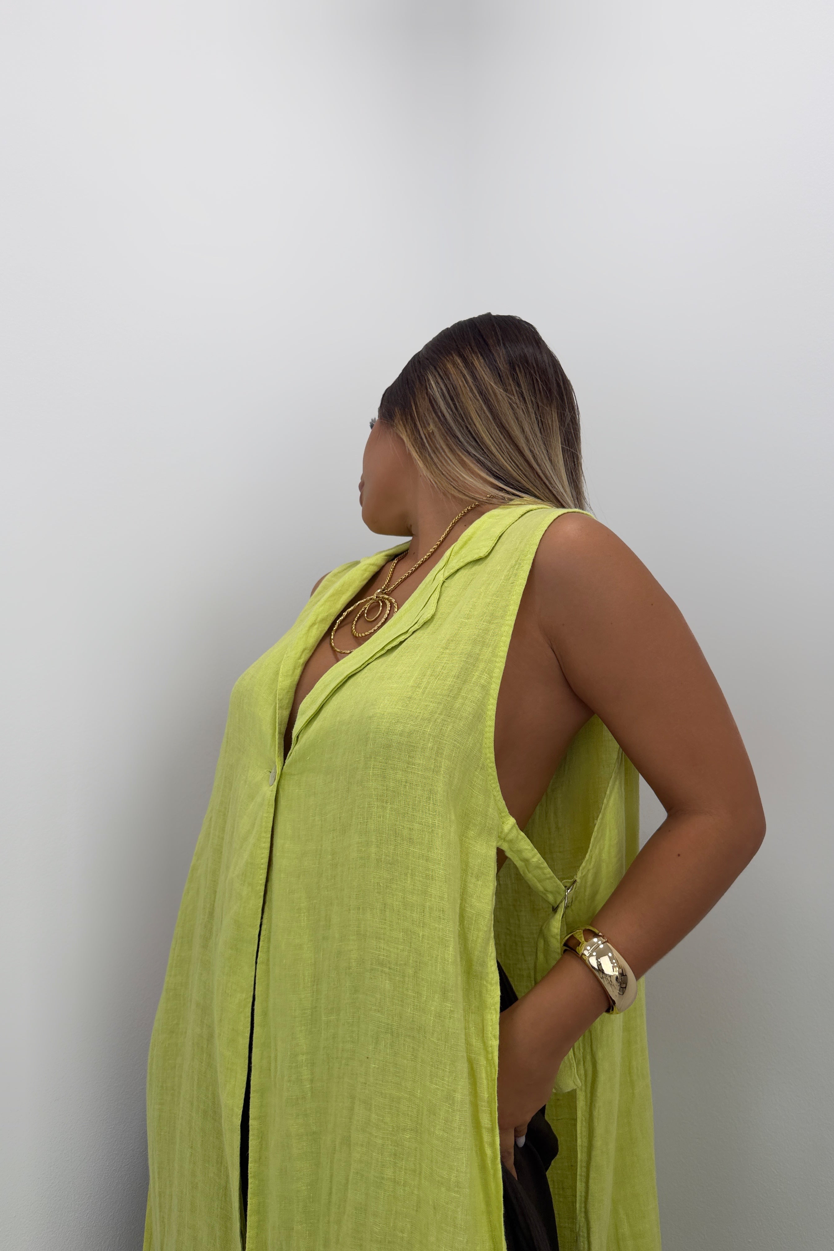 CHALECO LINO