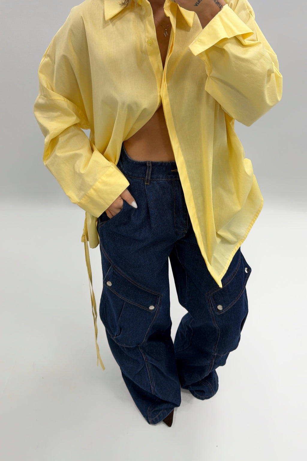 JEANS MAXI BOLSILLOS