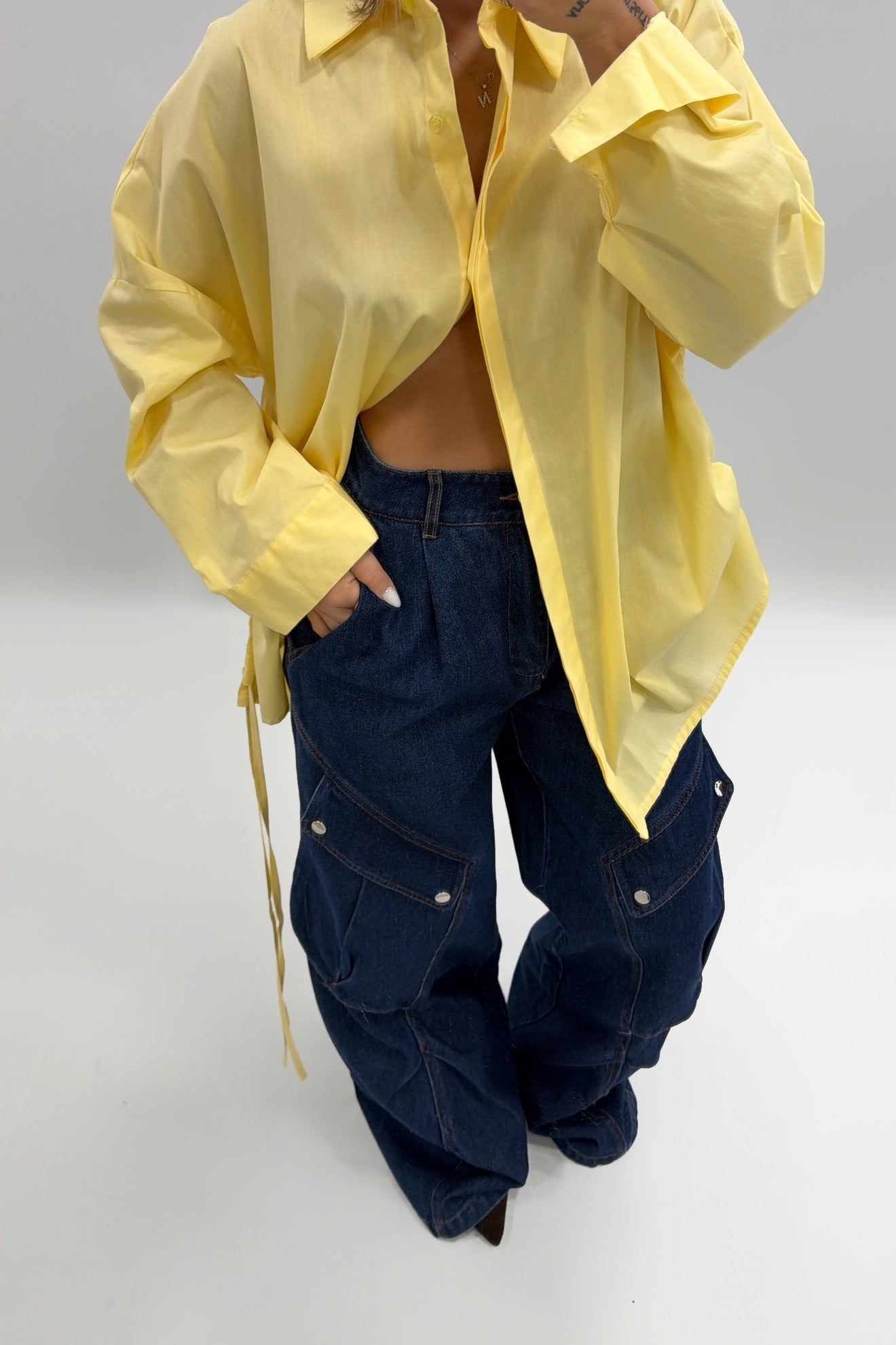 JEANS MAXI BOLSILLOS