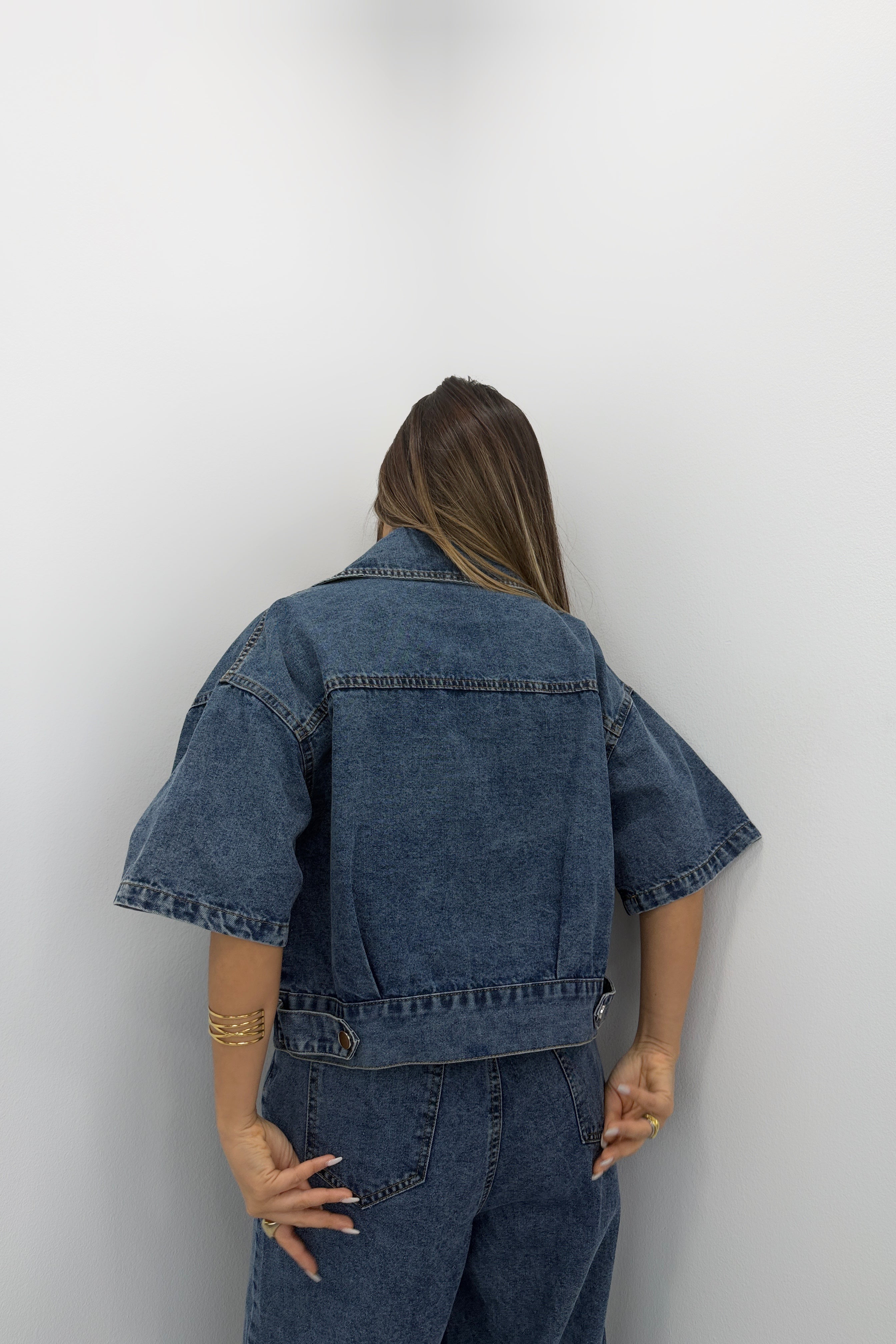 CHALECO DENIM CROPPED