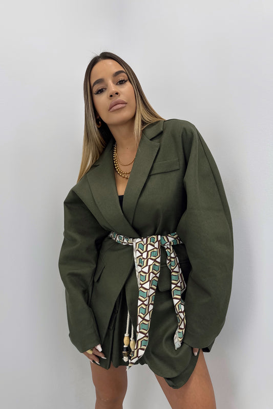 BLAZER CON PAÑUELO LUMINA