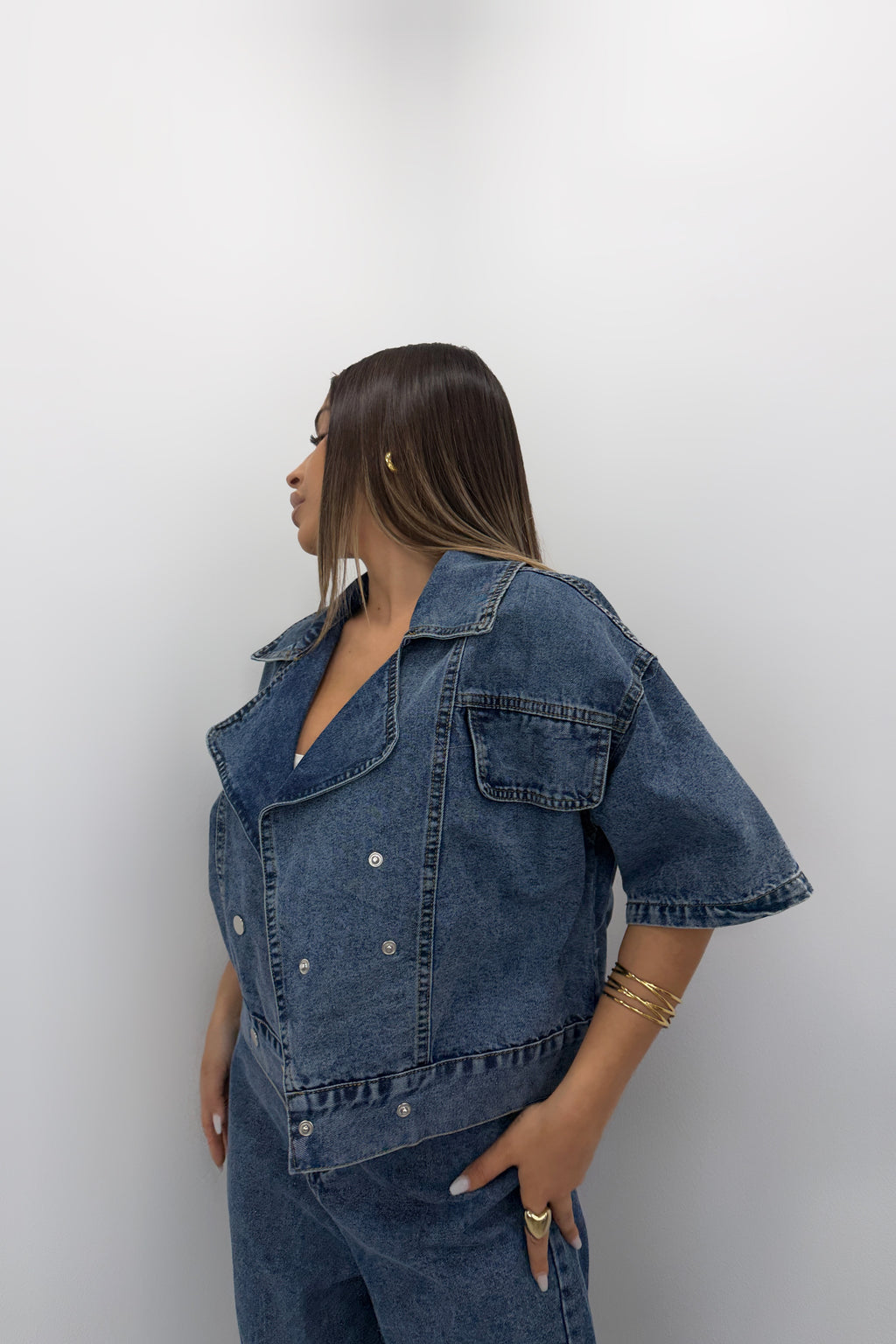 CHALECO DENIM CROPPED