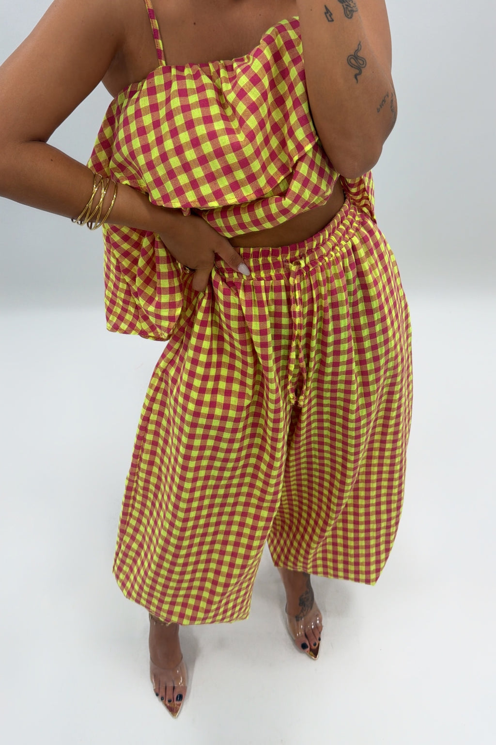PANTALÓN VICHY FLÚOR